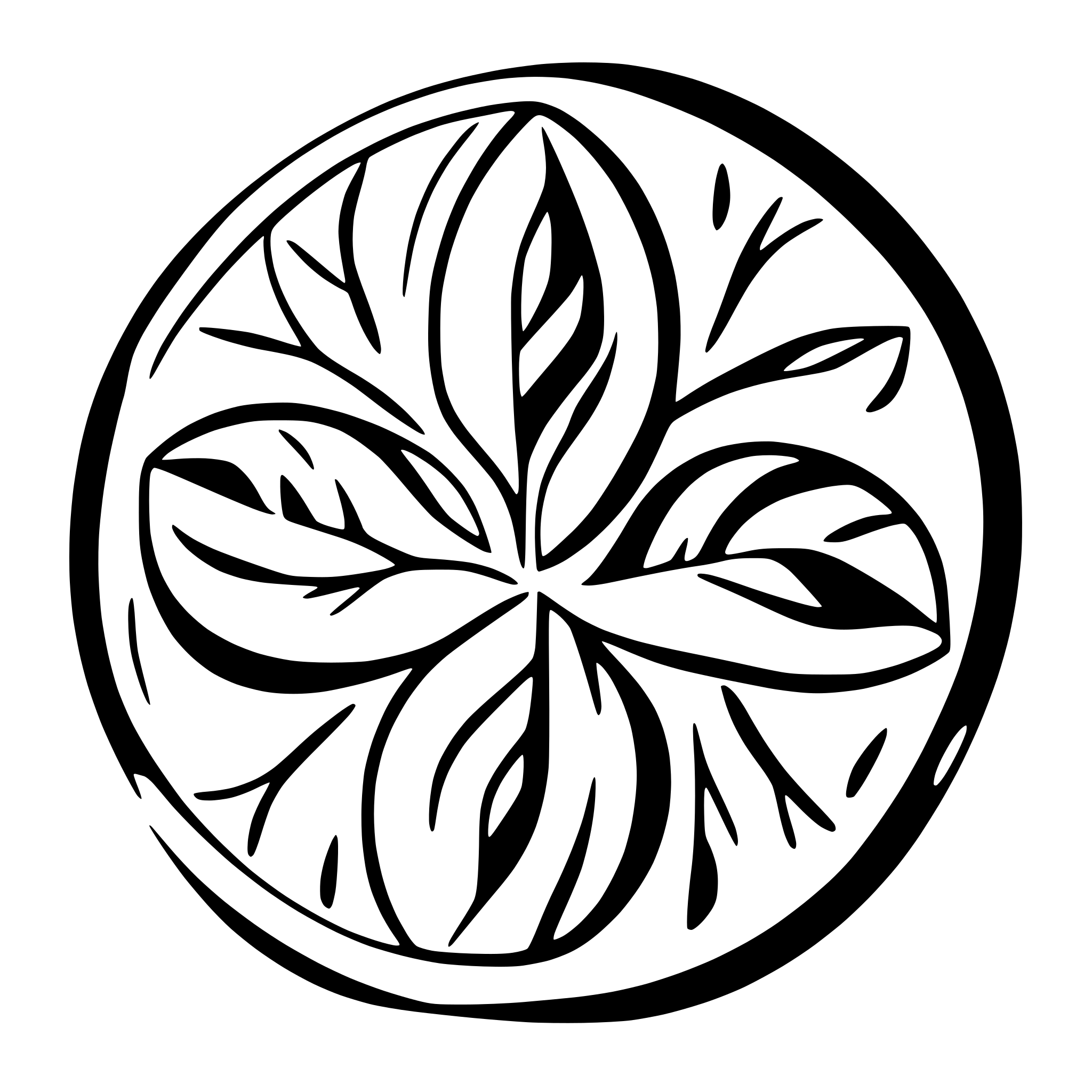 AI-generated SVG of a mandala