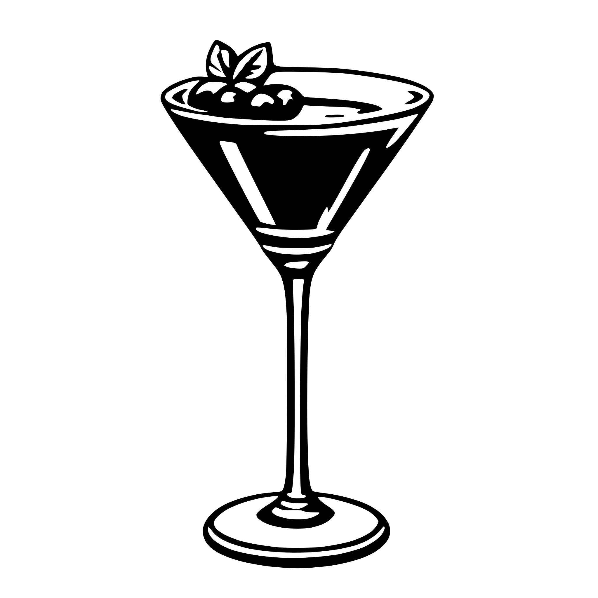 AI-generated SVG of a martini glass