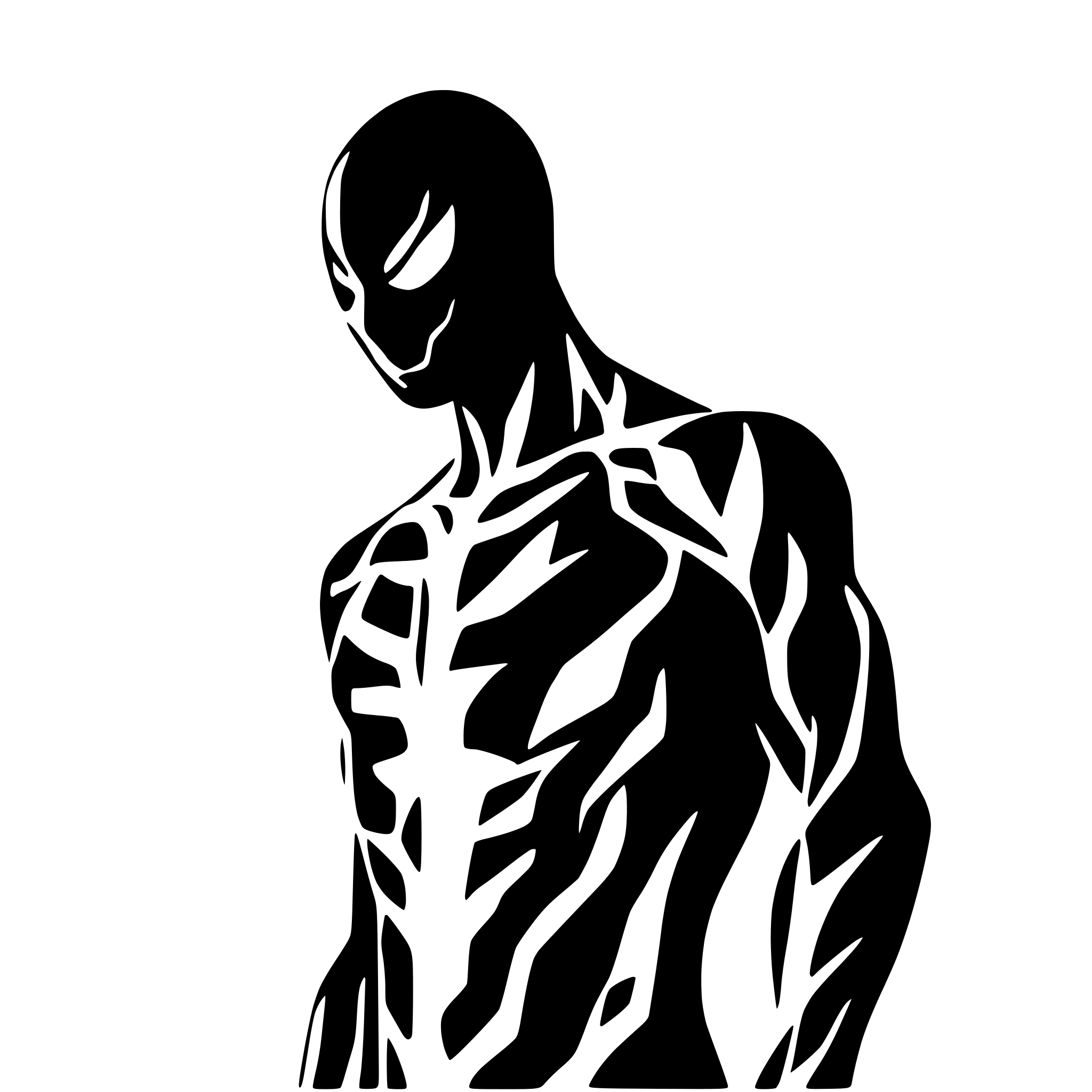 AI-generated SVG of 'Venom from spiderman'