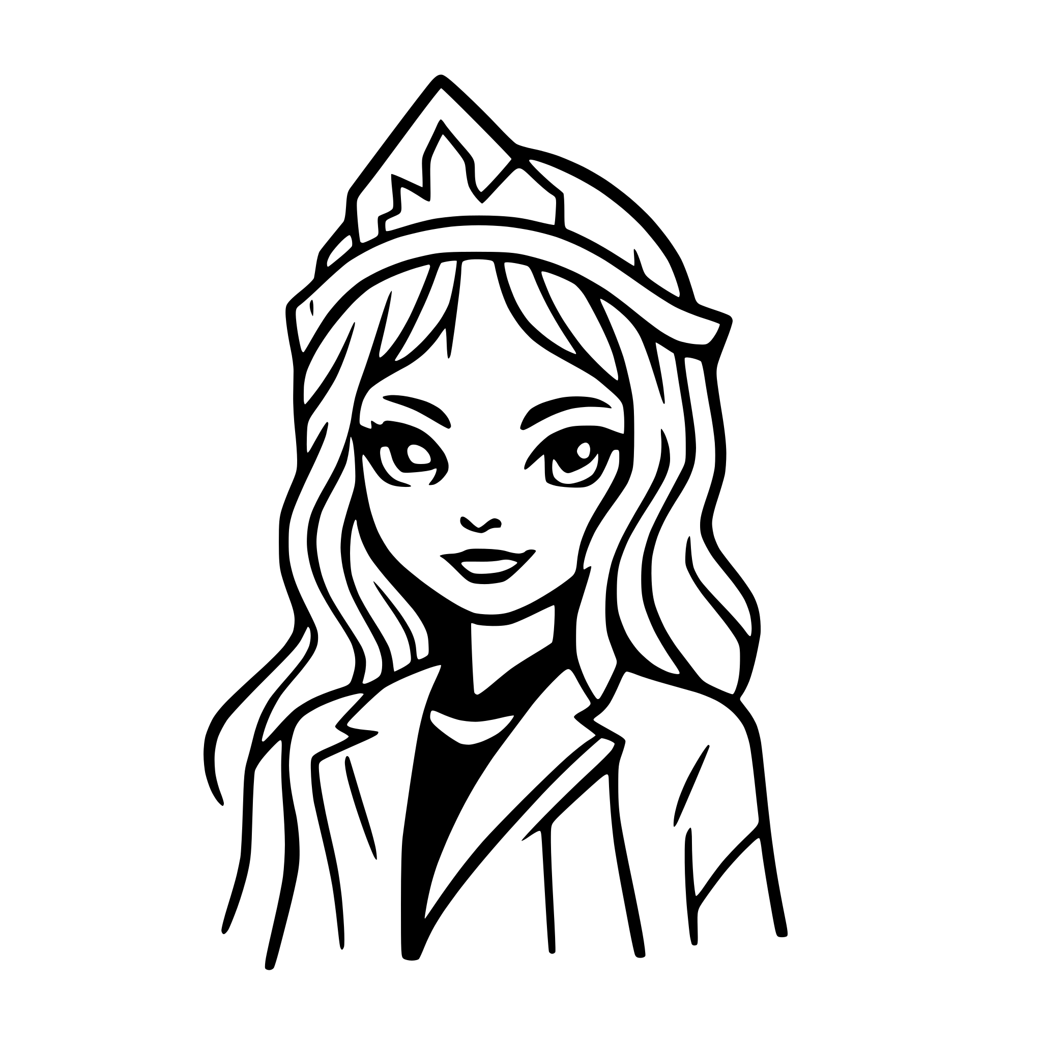 AI-generated SVG of a crown simple