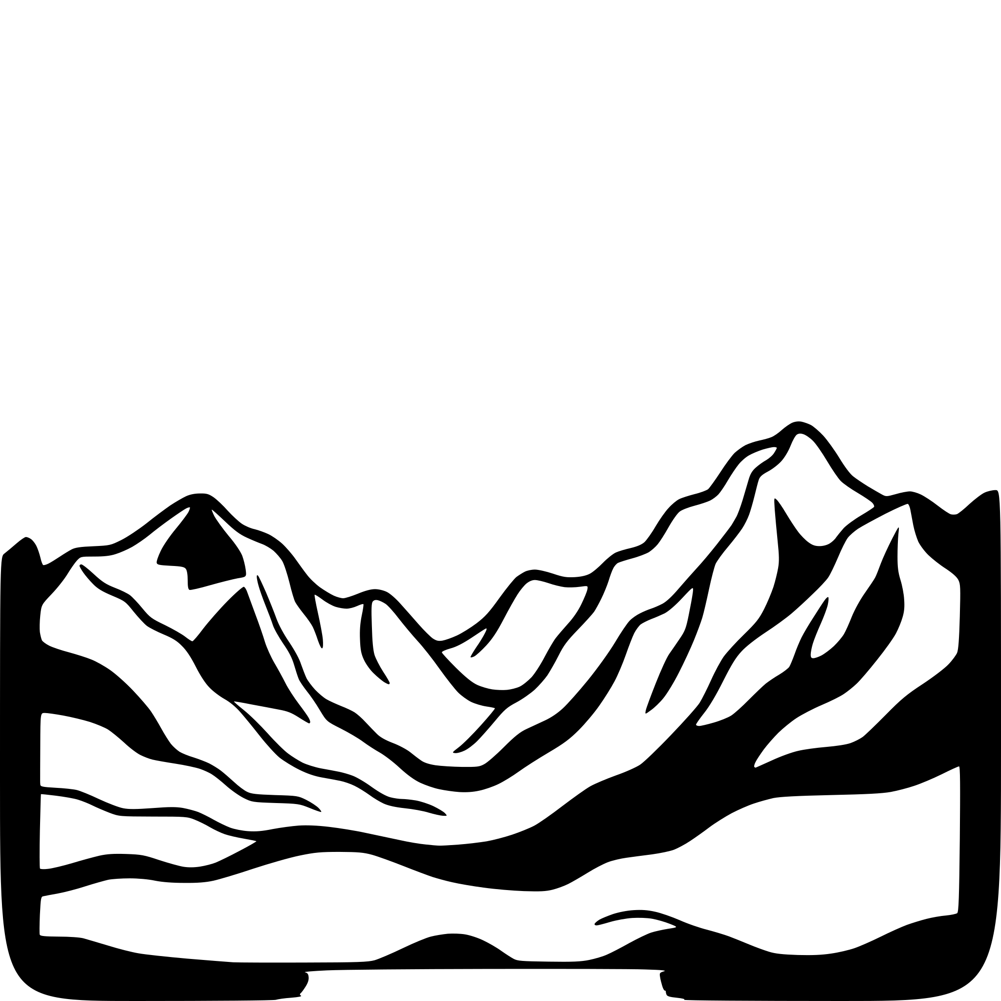 AI-generated SVG of a mountain range under stars
