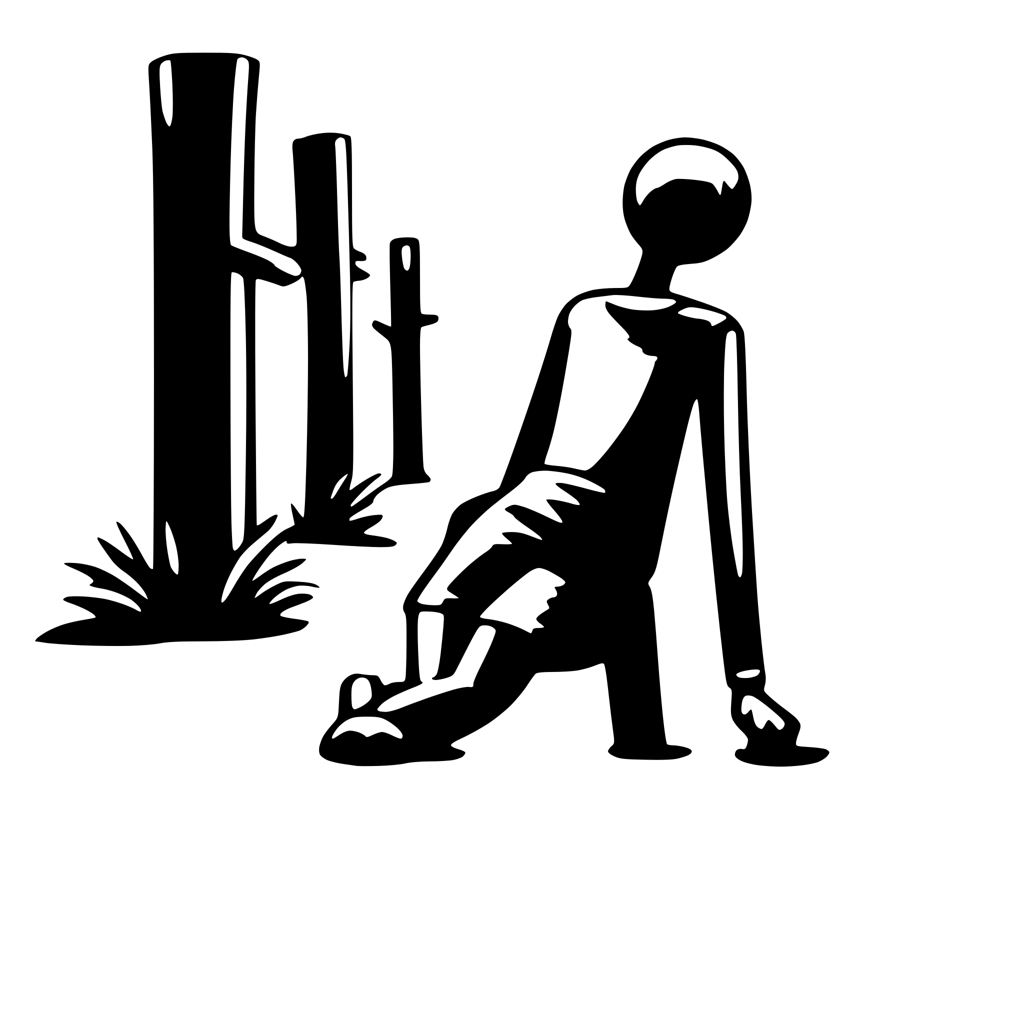 AI-generated SVG of a stick figure hugging the ground