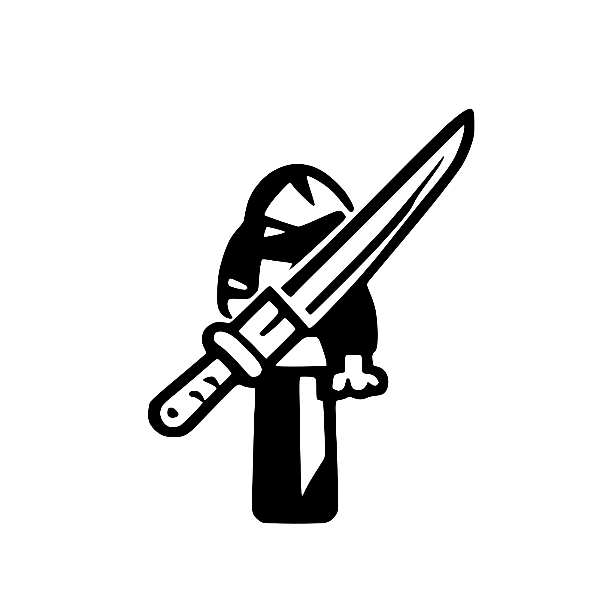 AI-generated SVG of a two handed sword attack simple icon