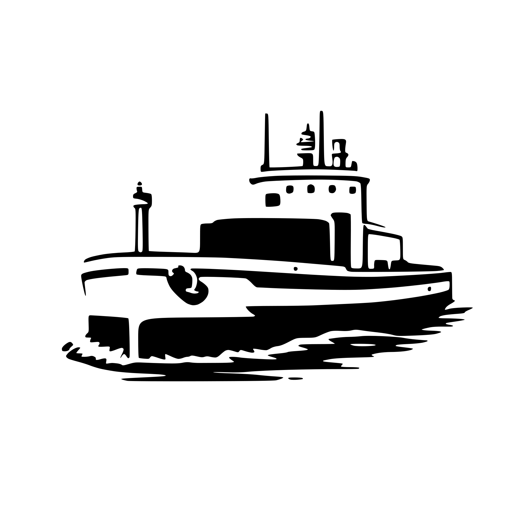 AI-generated SVG of a An inland tanker barge sailing various courses