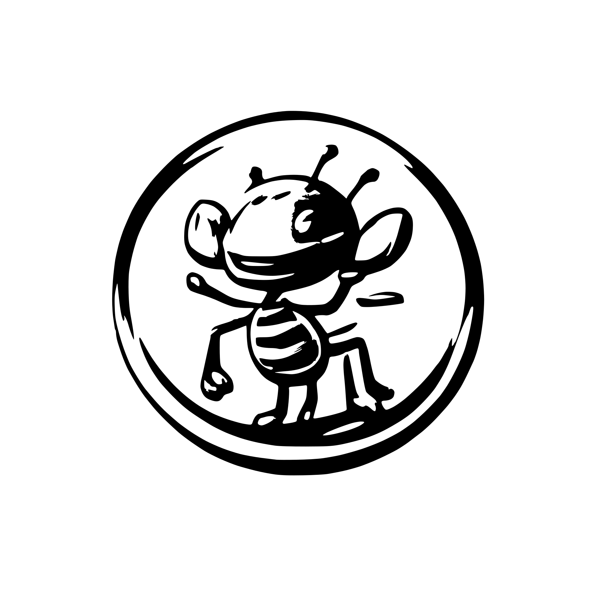 AI-generated SVG of a happy ant