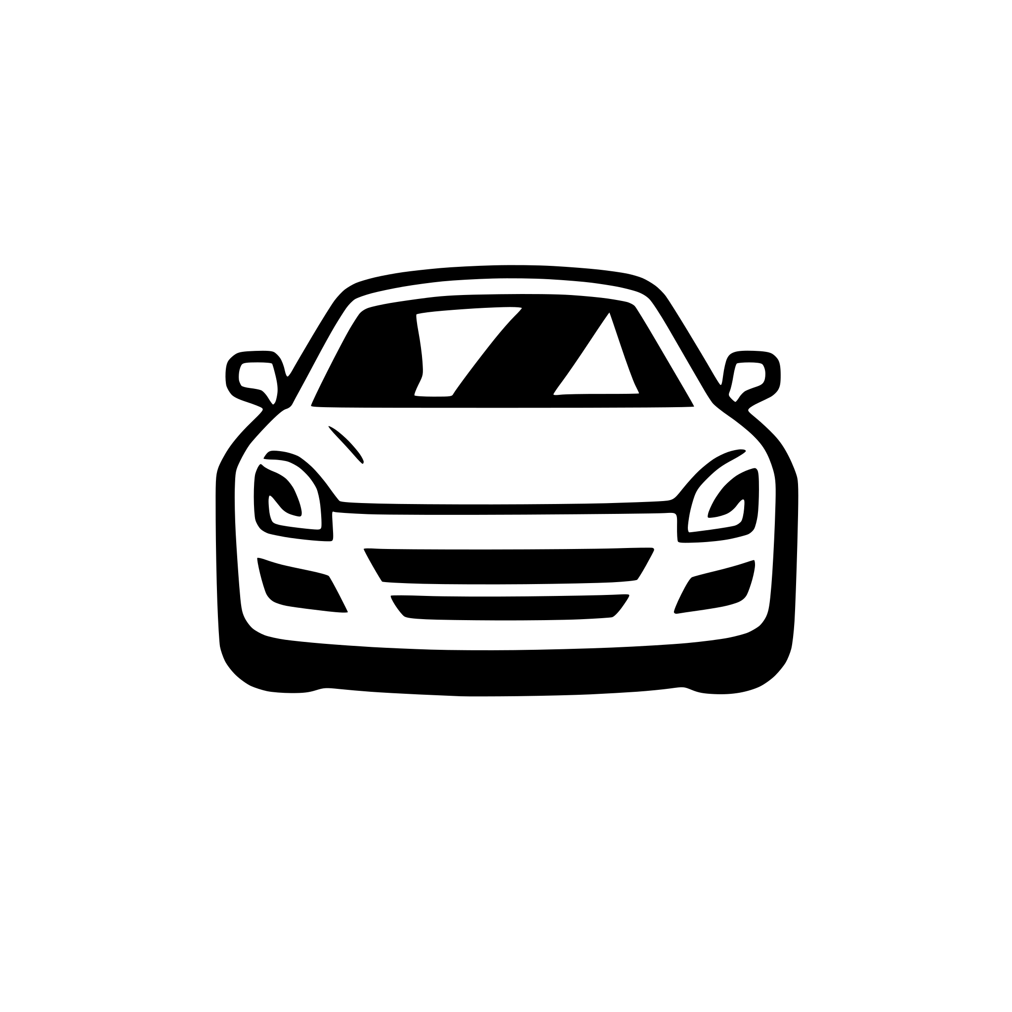 AI-generated SVG of a car front
