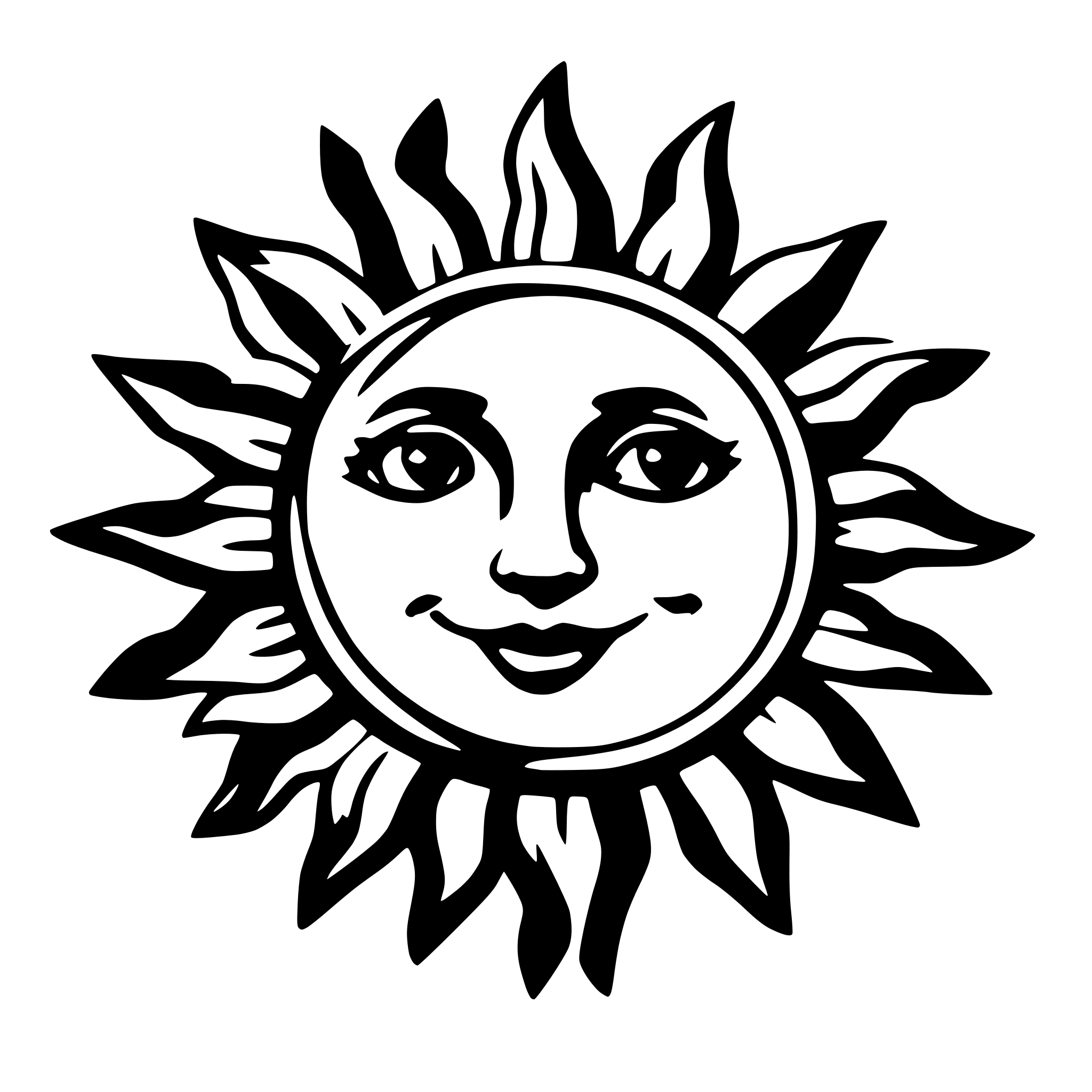 AI-generated SVG of a sun