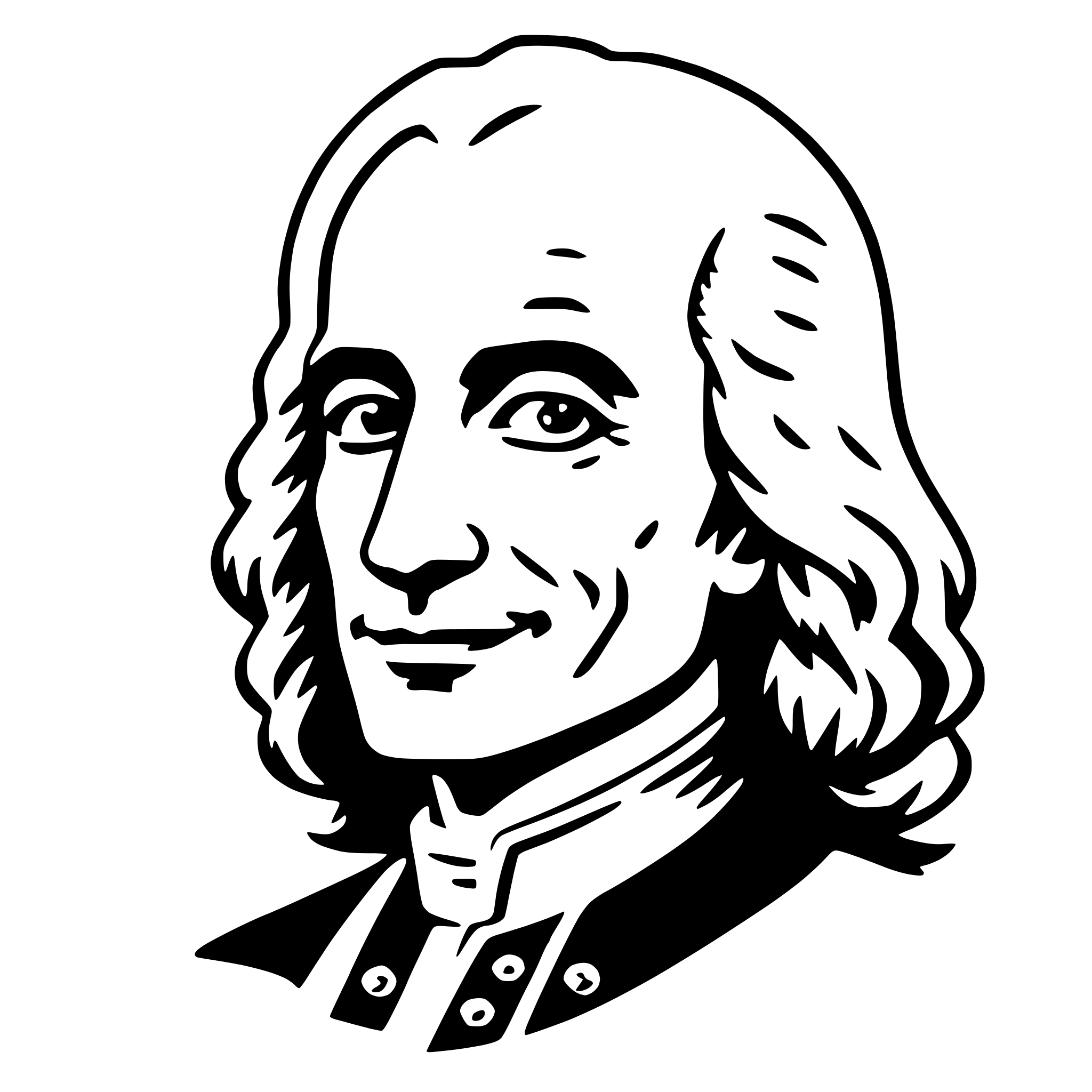 AI-generated SVG of a voltaire