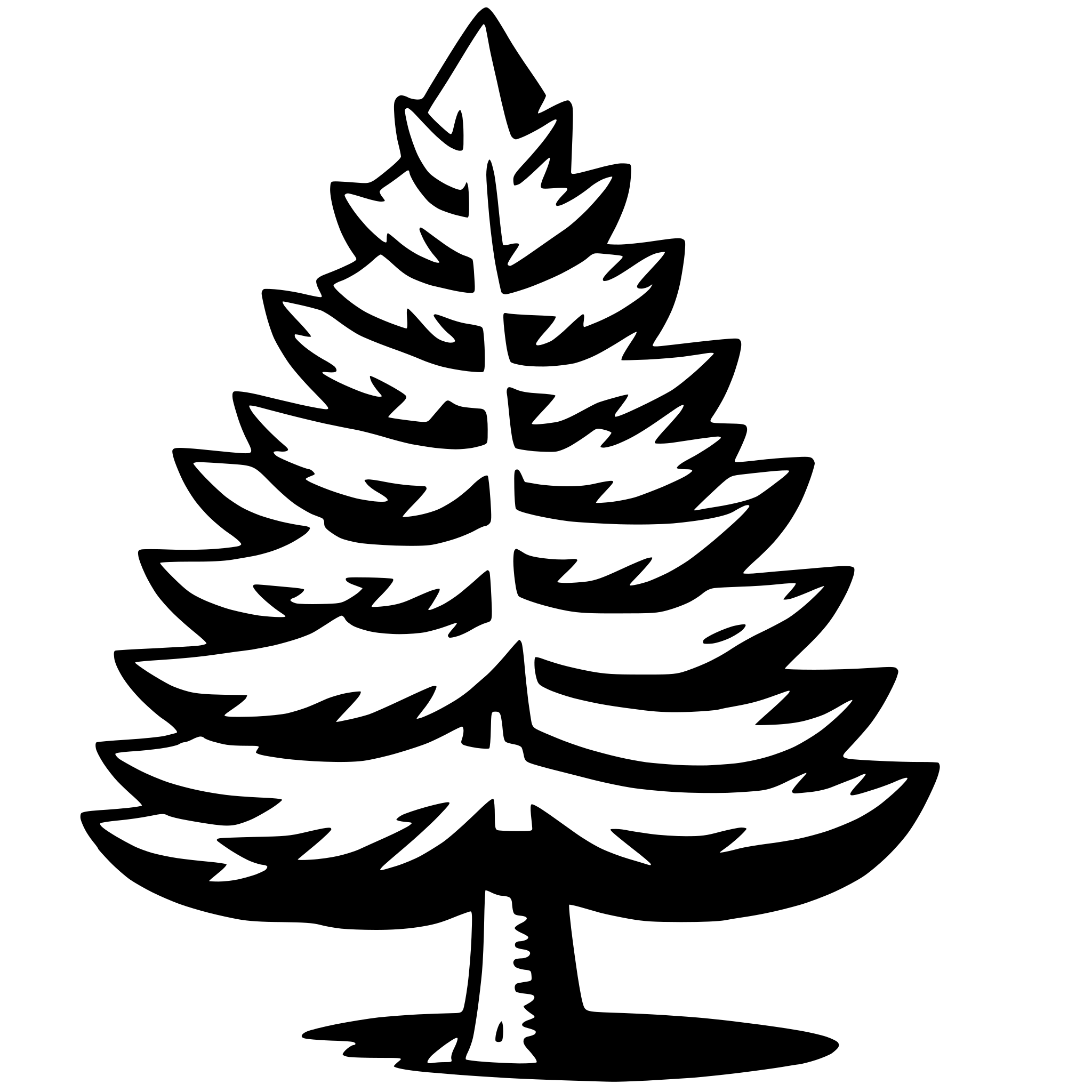 AI-generated SVG of 'pine tree'
