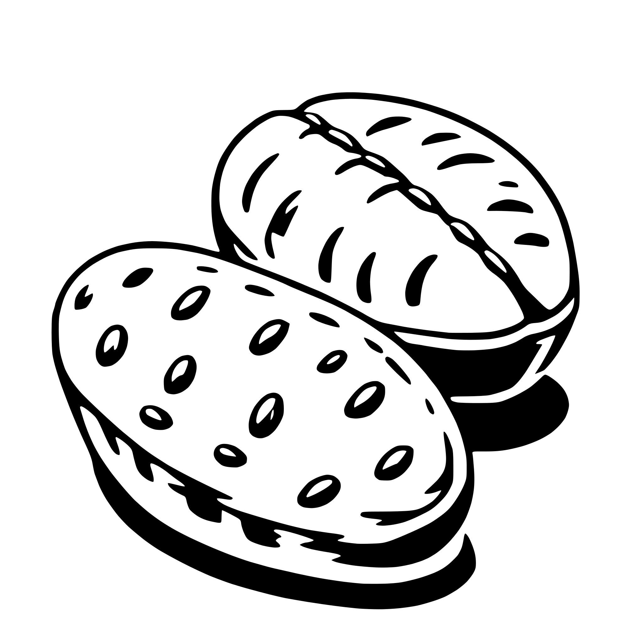 AI-generated SVG of a peanut