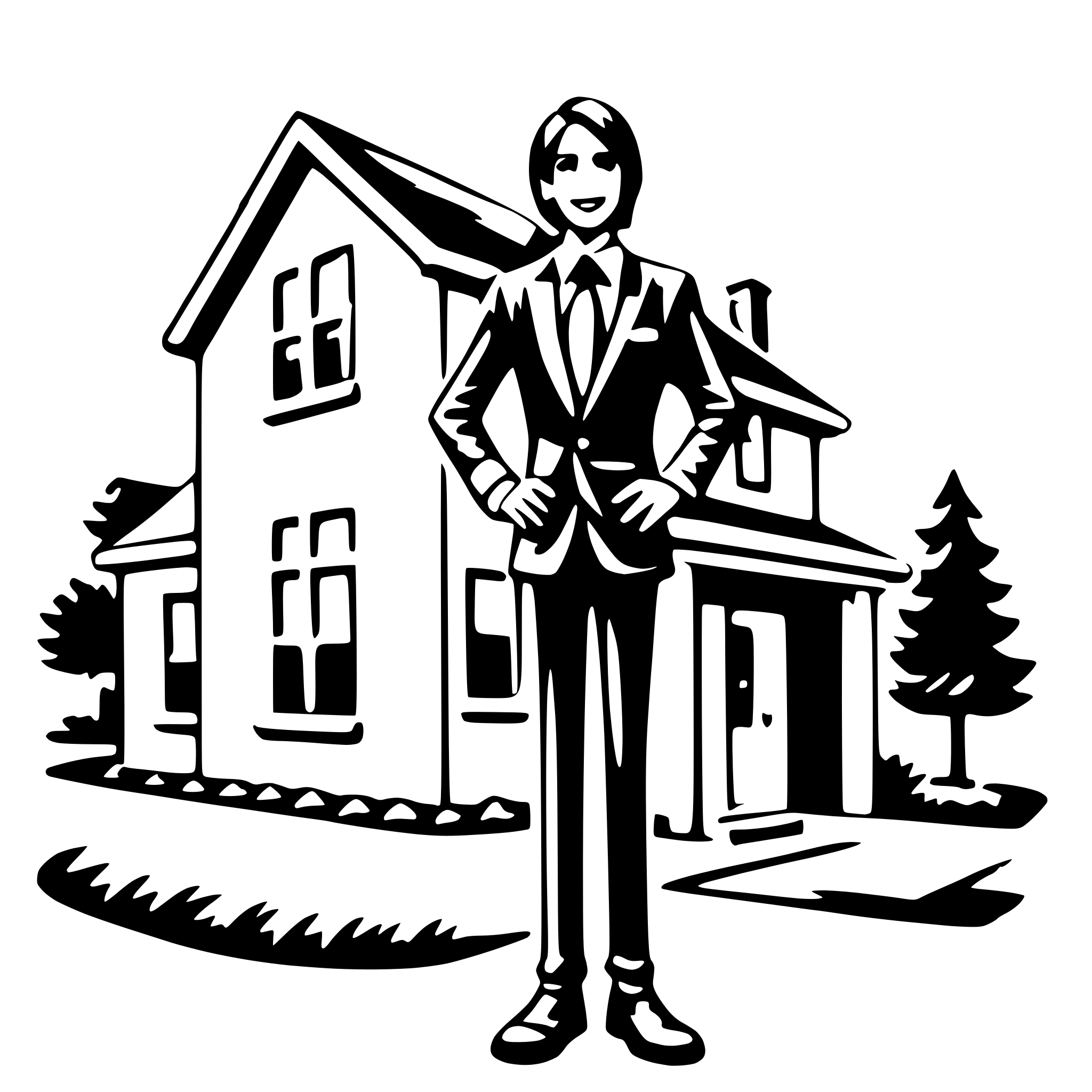 AI-generated SVG of 'real estate agent'