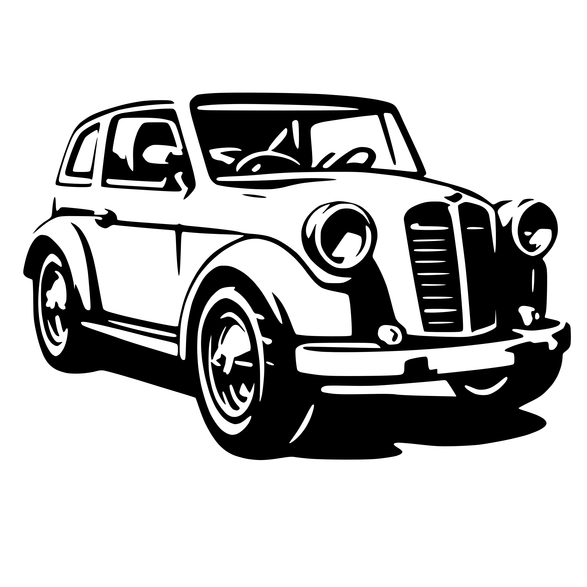 AI-generated SVG of a pedals car