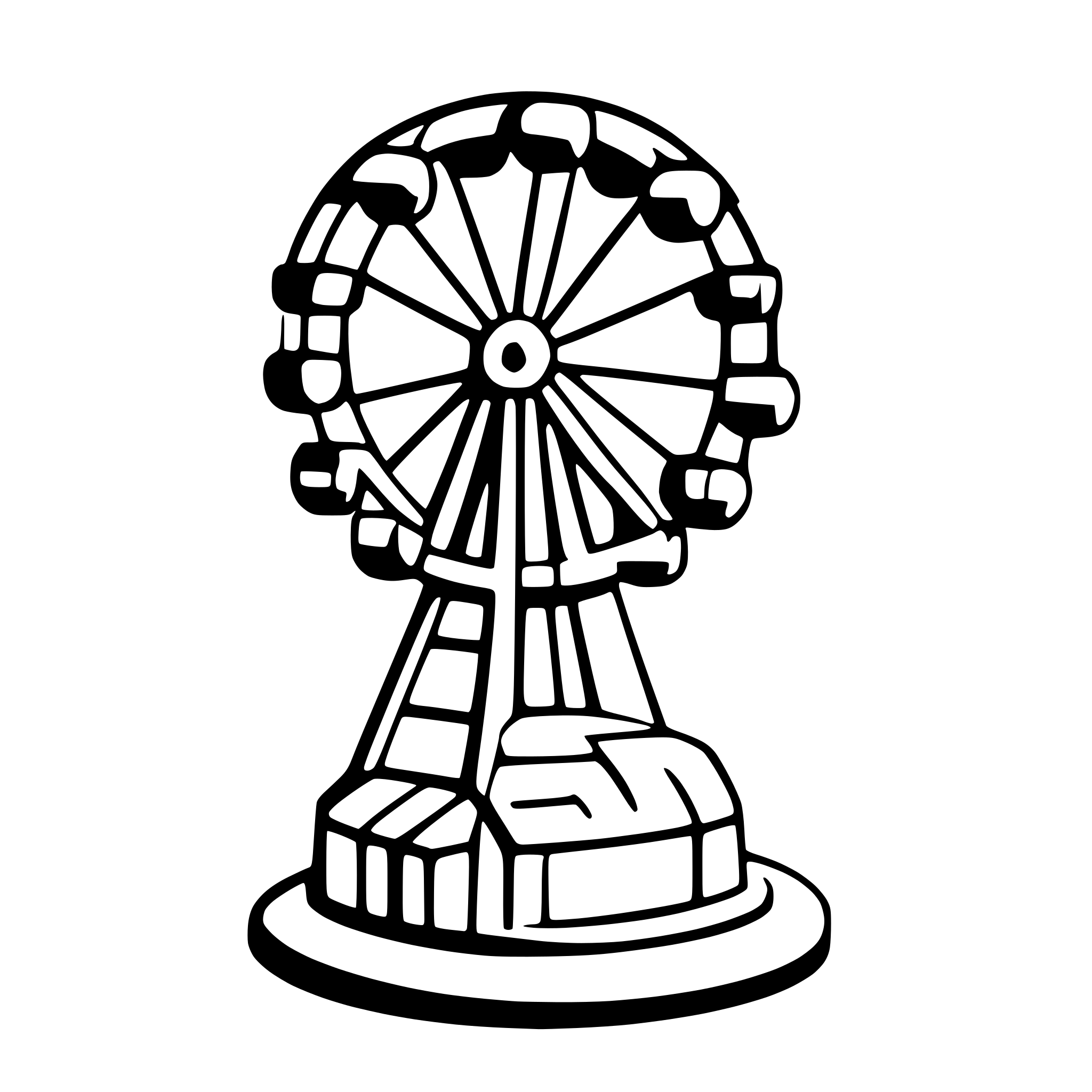AI-generated SVG of 'ferris wheel'