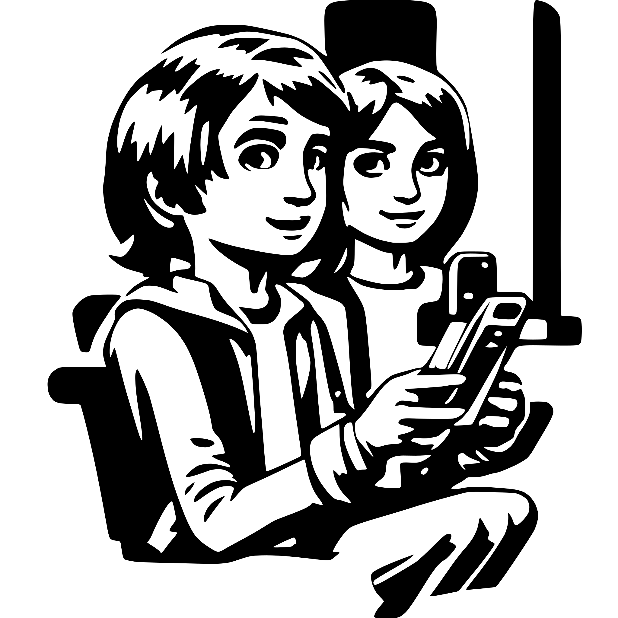 AI-generated SVG of 'Boy playing nintendo switch'