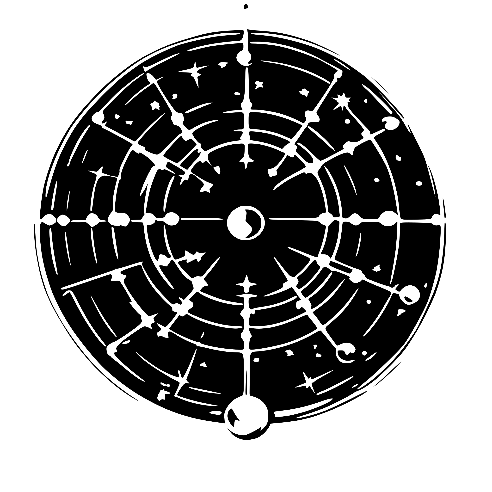 AI-generated SVG of a constelations