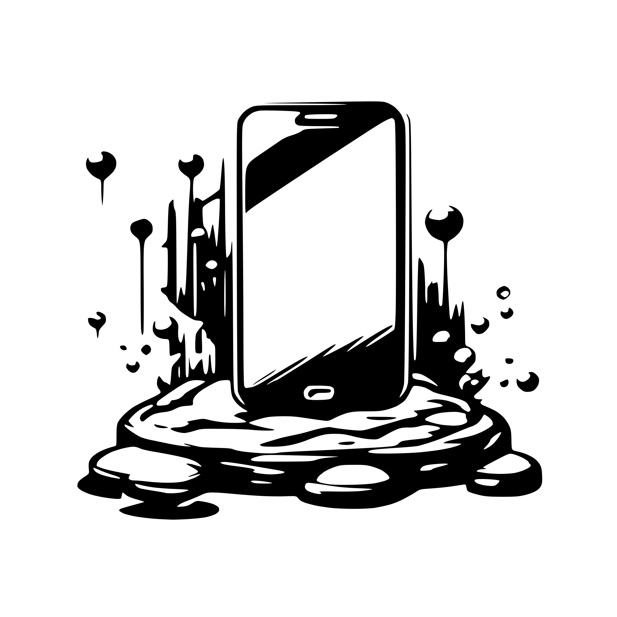 AI-generated SVG of a A smartphone with notification bubbles popping up on the screen. AI-generated SVG of a A smartphone with notification bubbles popping up on the screen.
