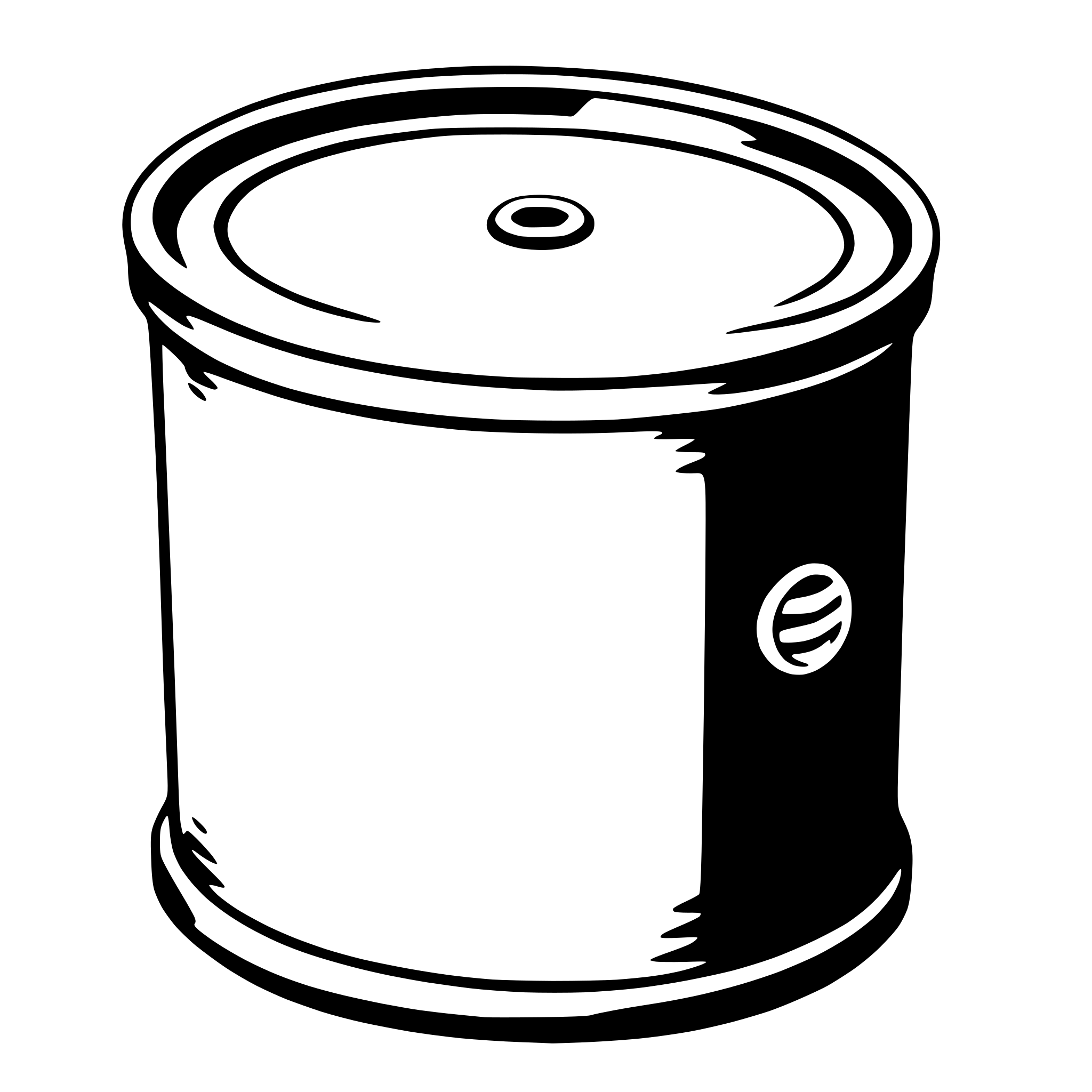 AI-generated SVG of a tin can