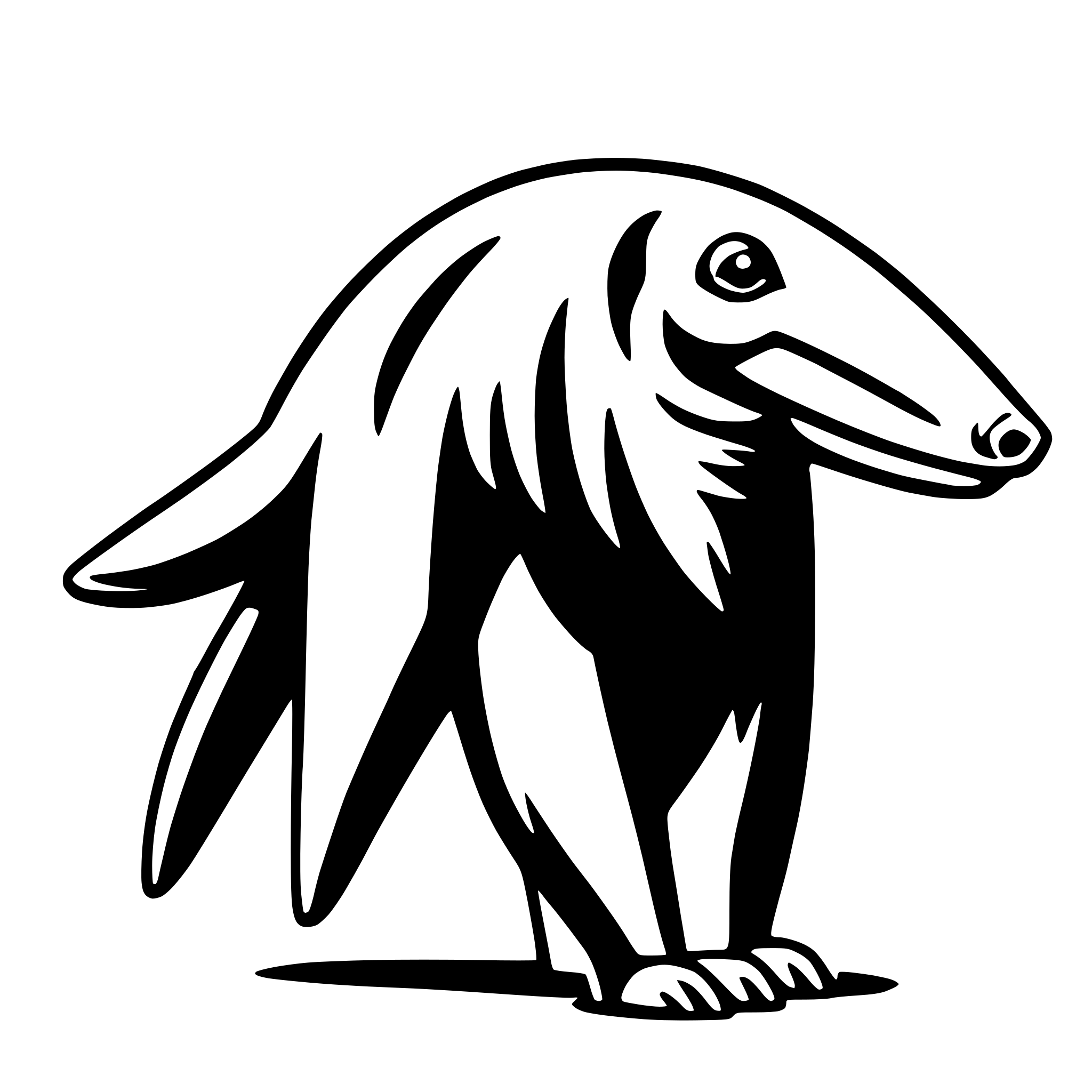 AI-generated SVG of 'anteater'