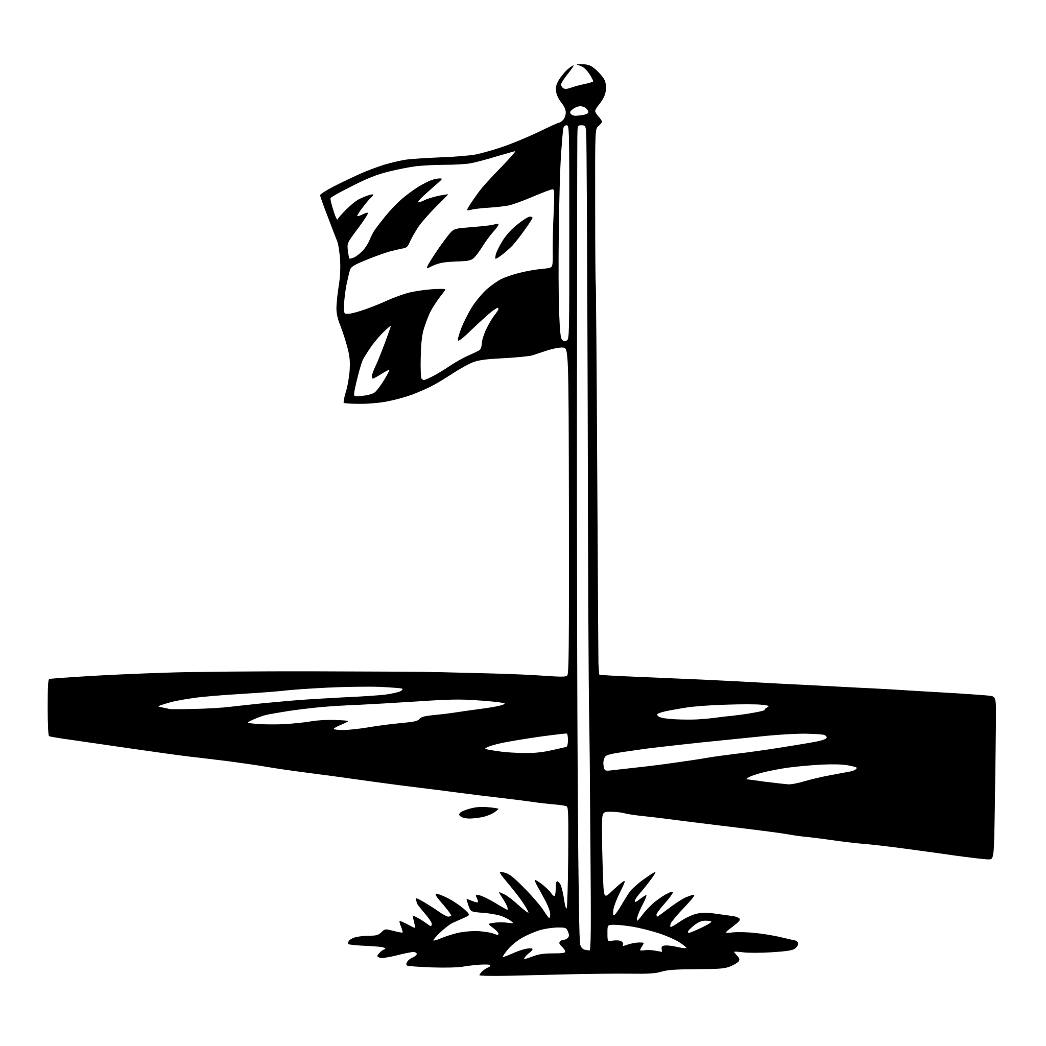 AI-generated SVG of 'flagpole'