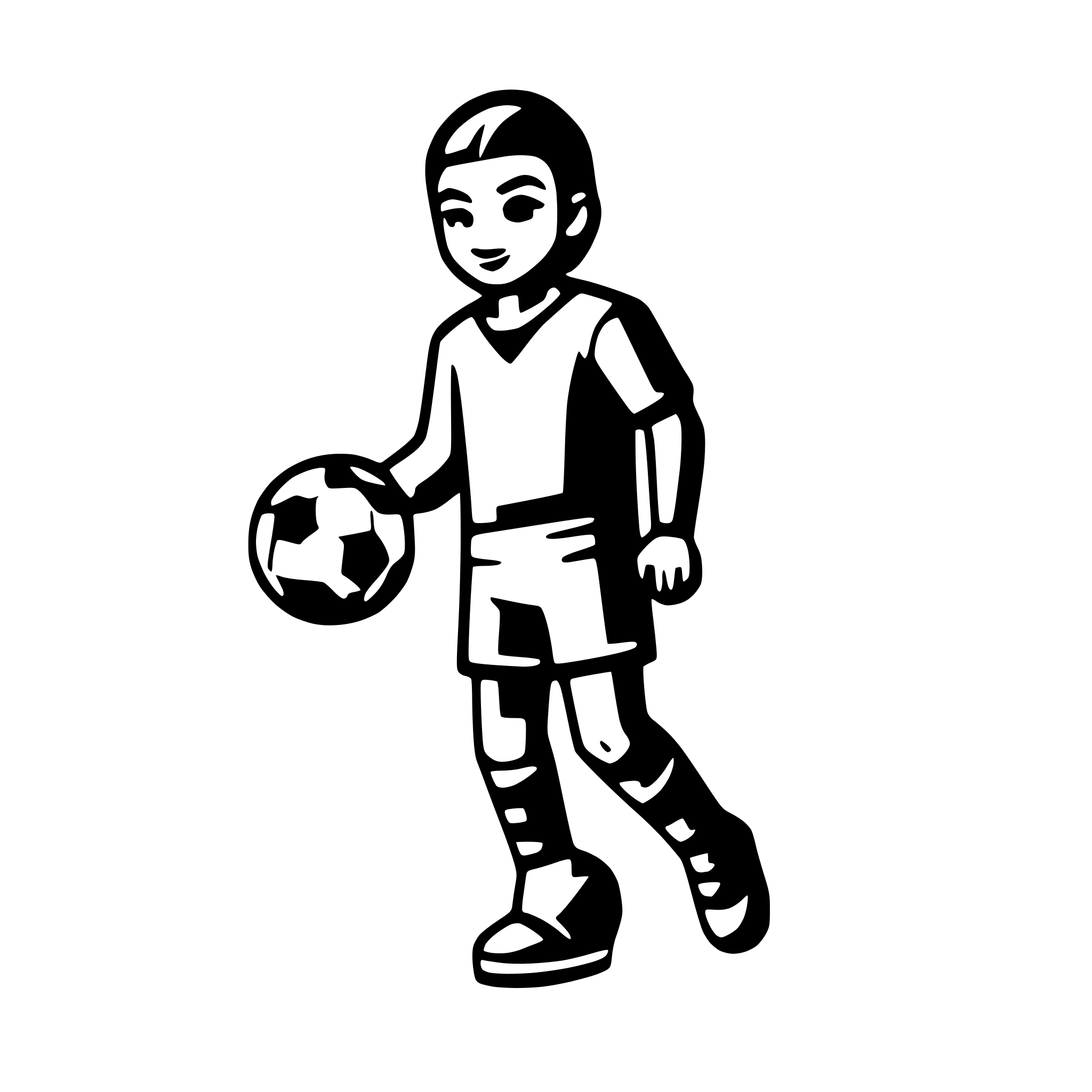 AI-generated SVG of a Football player