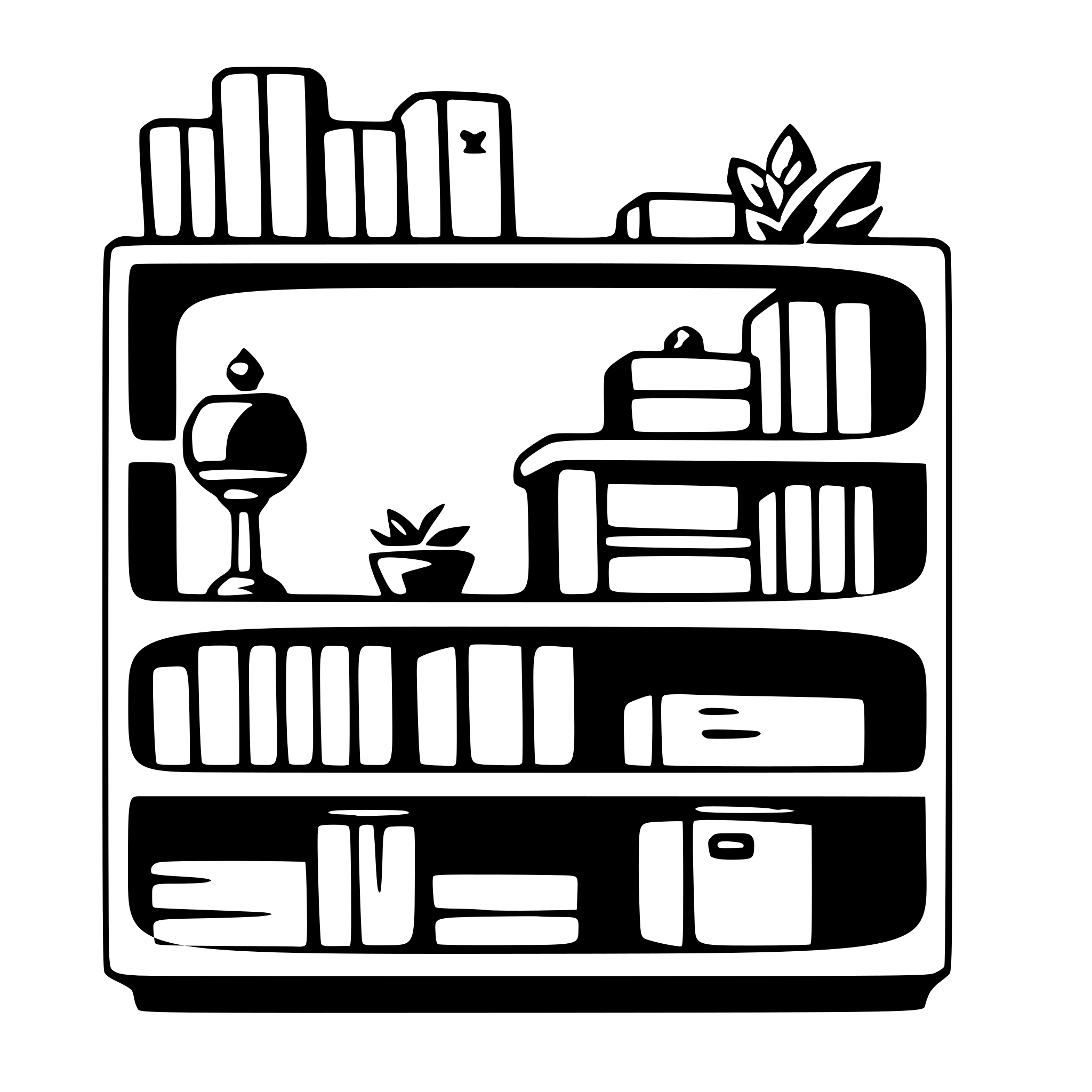 AI-generated SVG of 'bookshelf'
