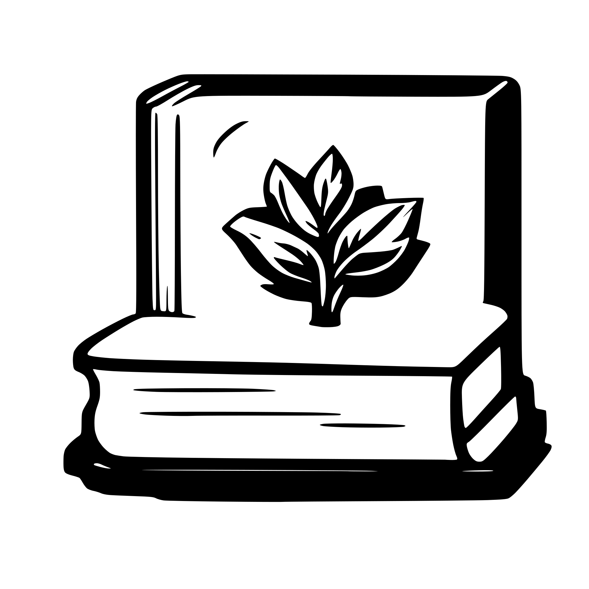 AI-generated SVG of a book