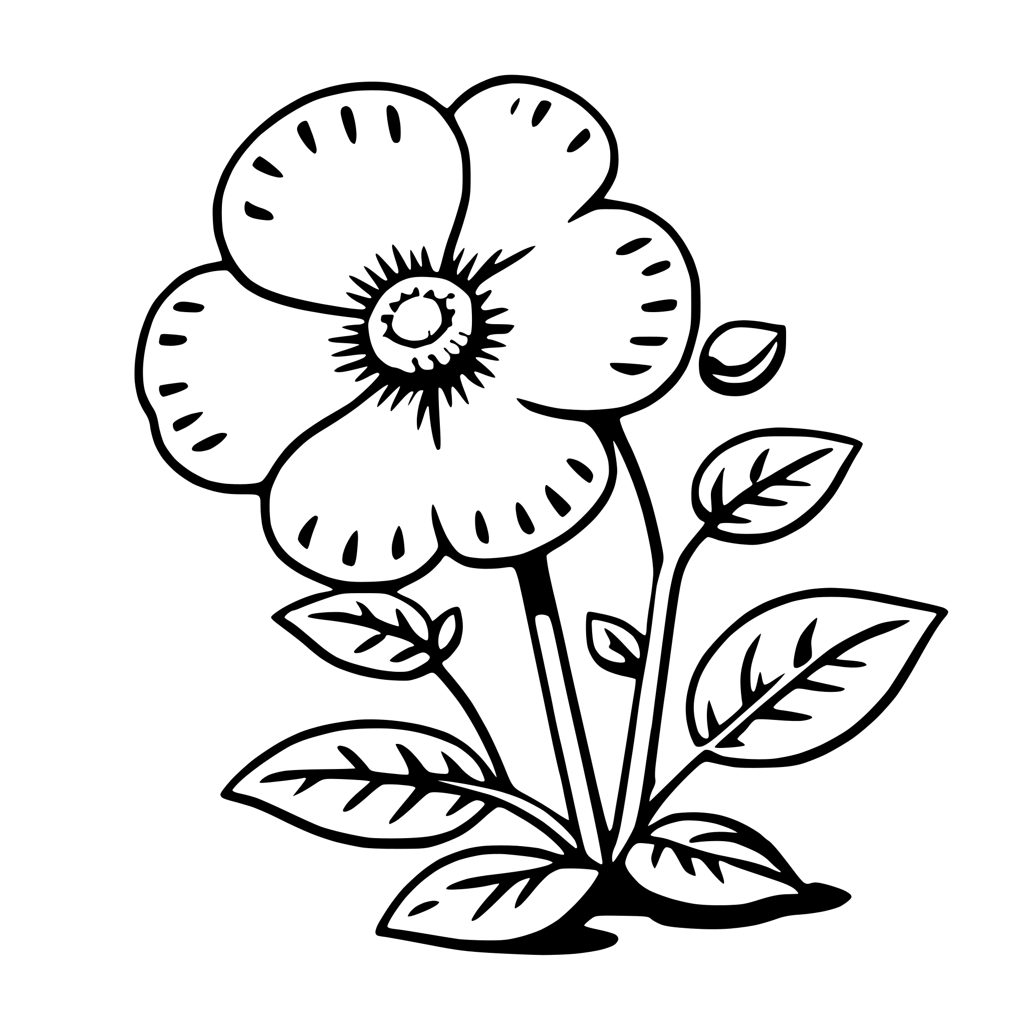 AI-generated SVG of 'primrose'