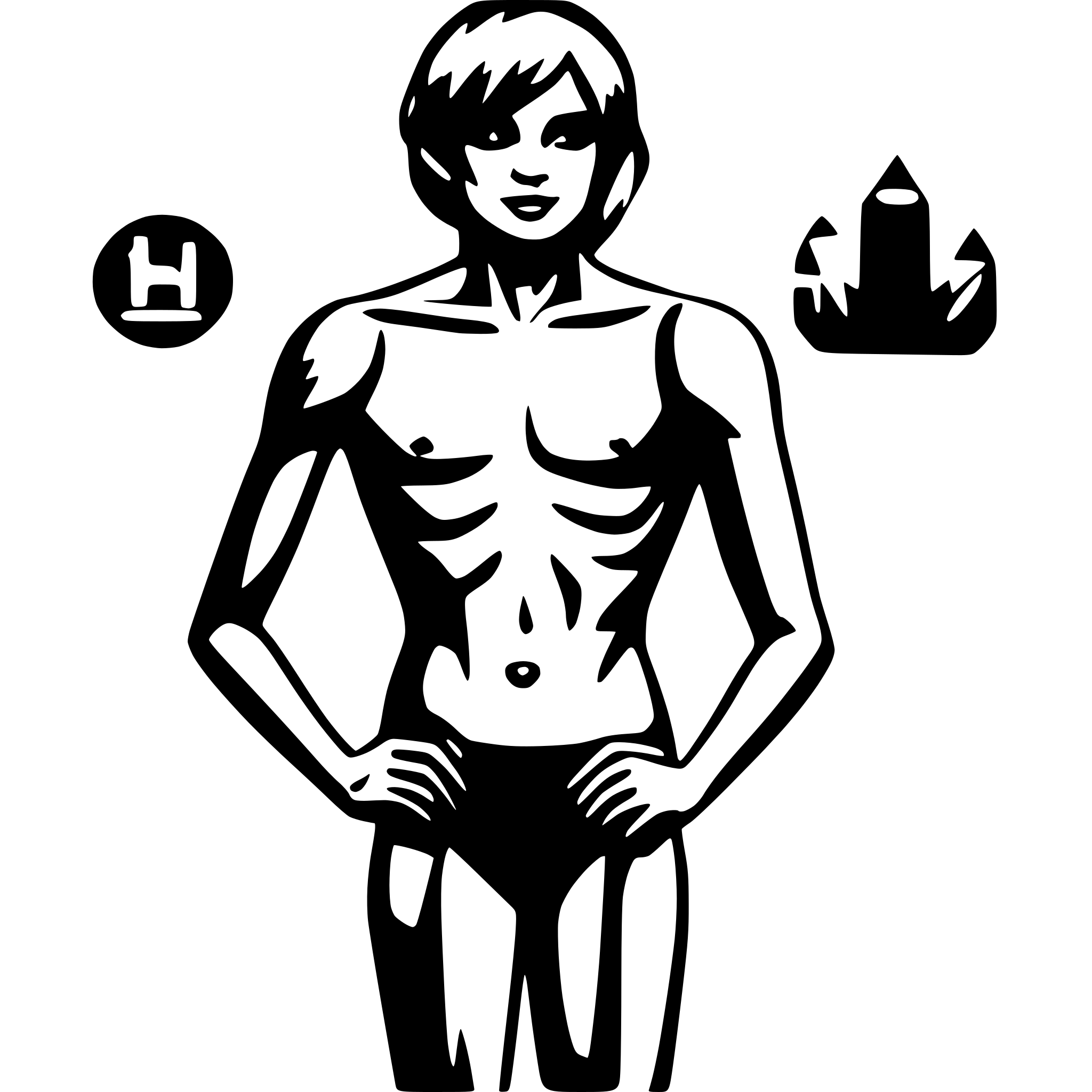 AI-generated SVG of a human body