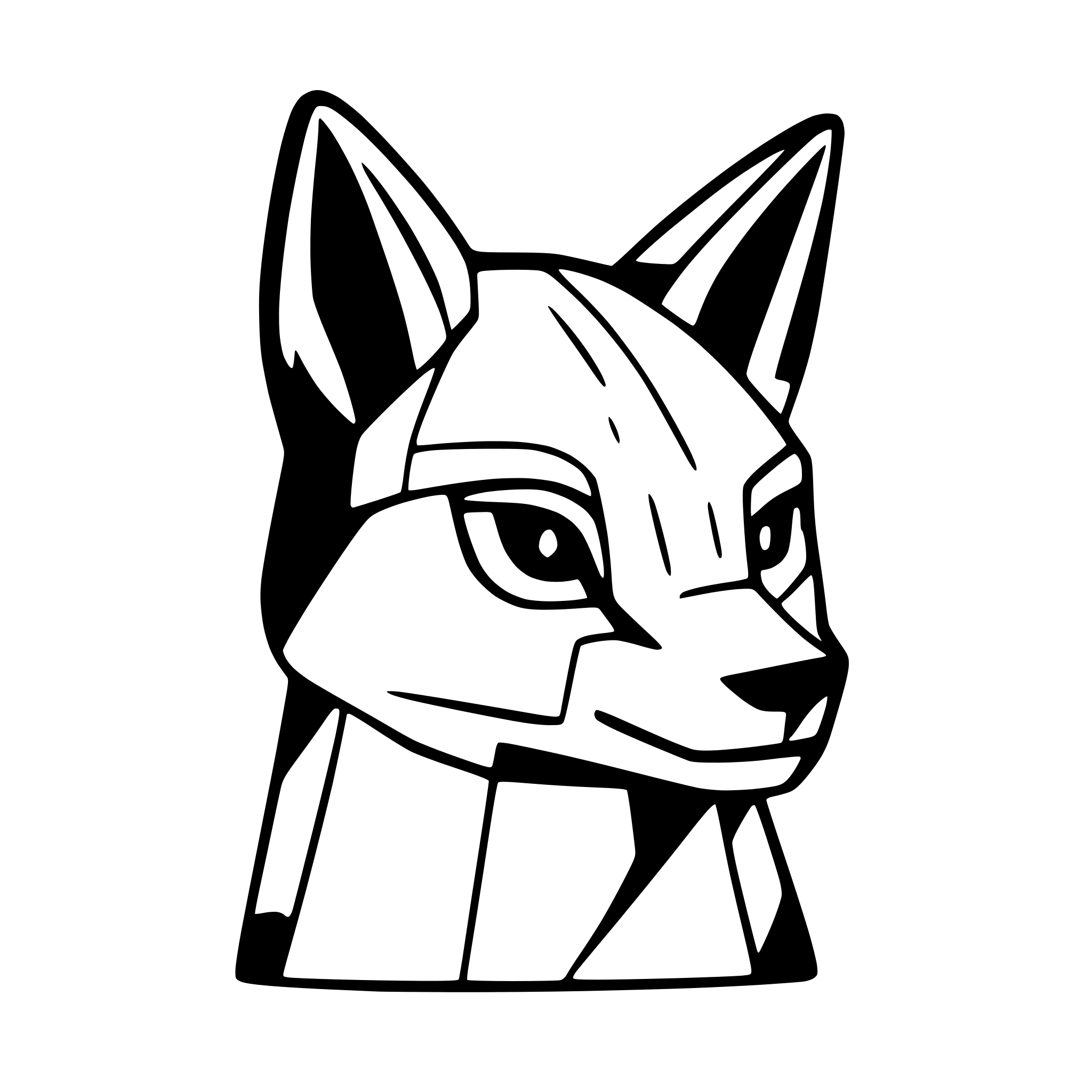 AI-generated SVG of a geometric fox