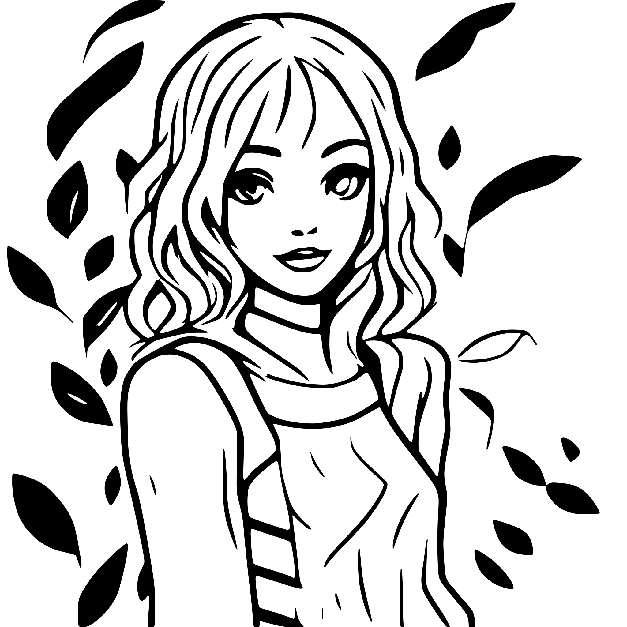 AI-generated SVG of a wavy line art