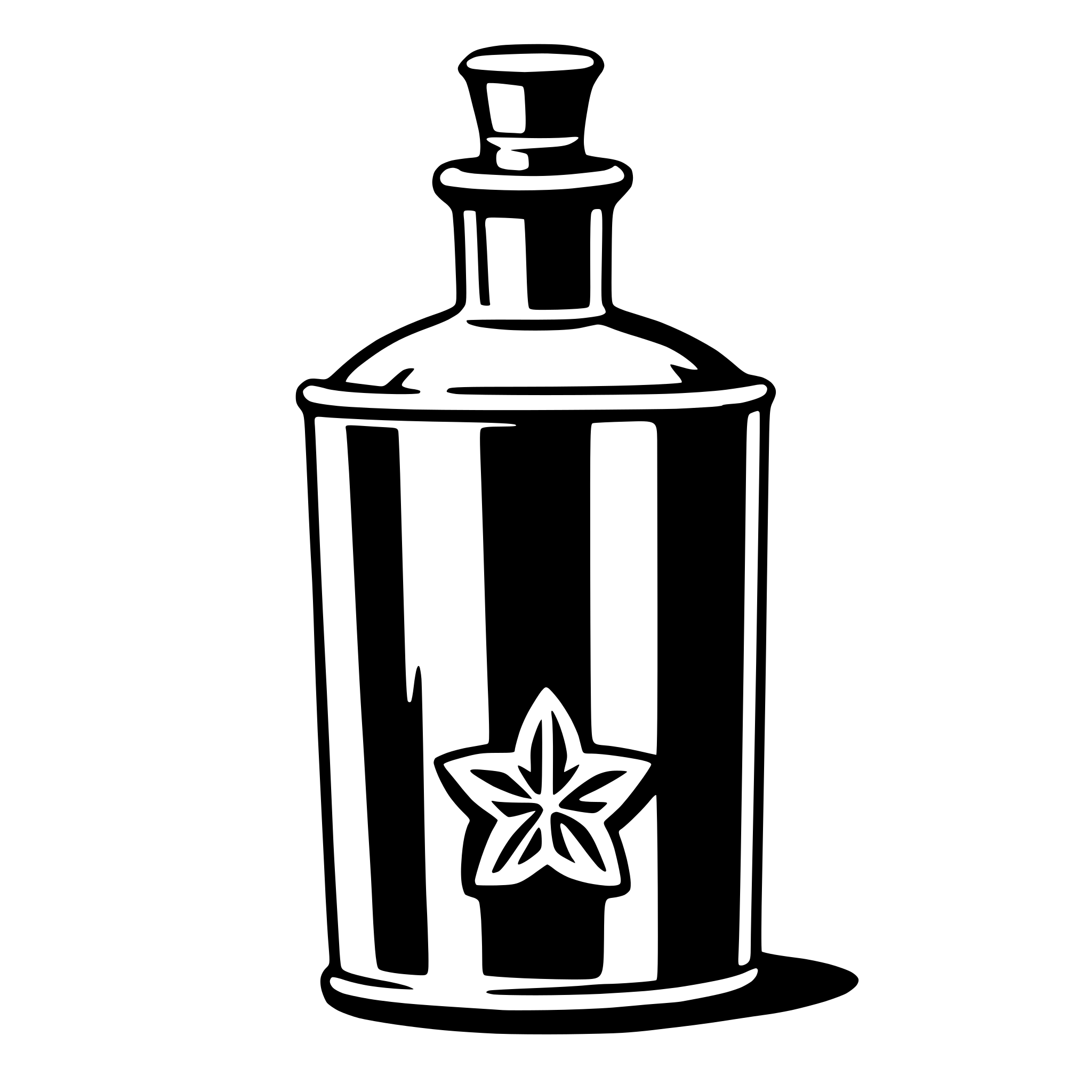 AI-generated SVG of a flask