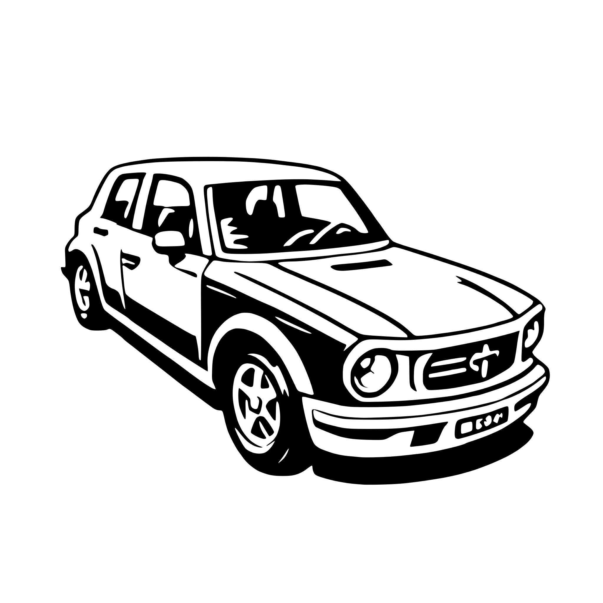 AI-generated SVG of 'hatchback'
