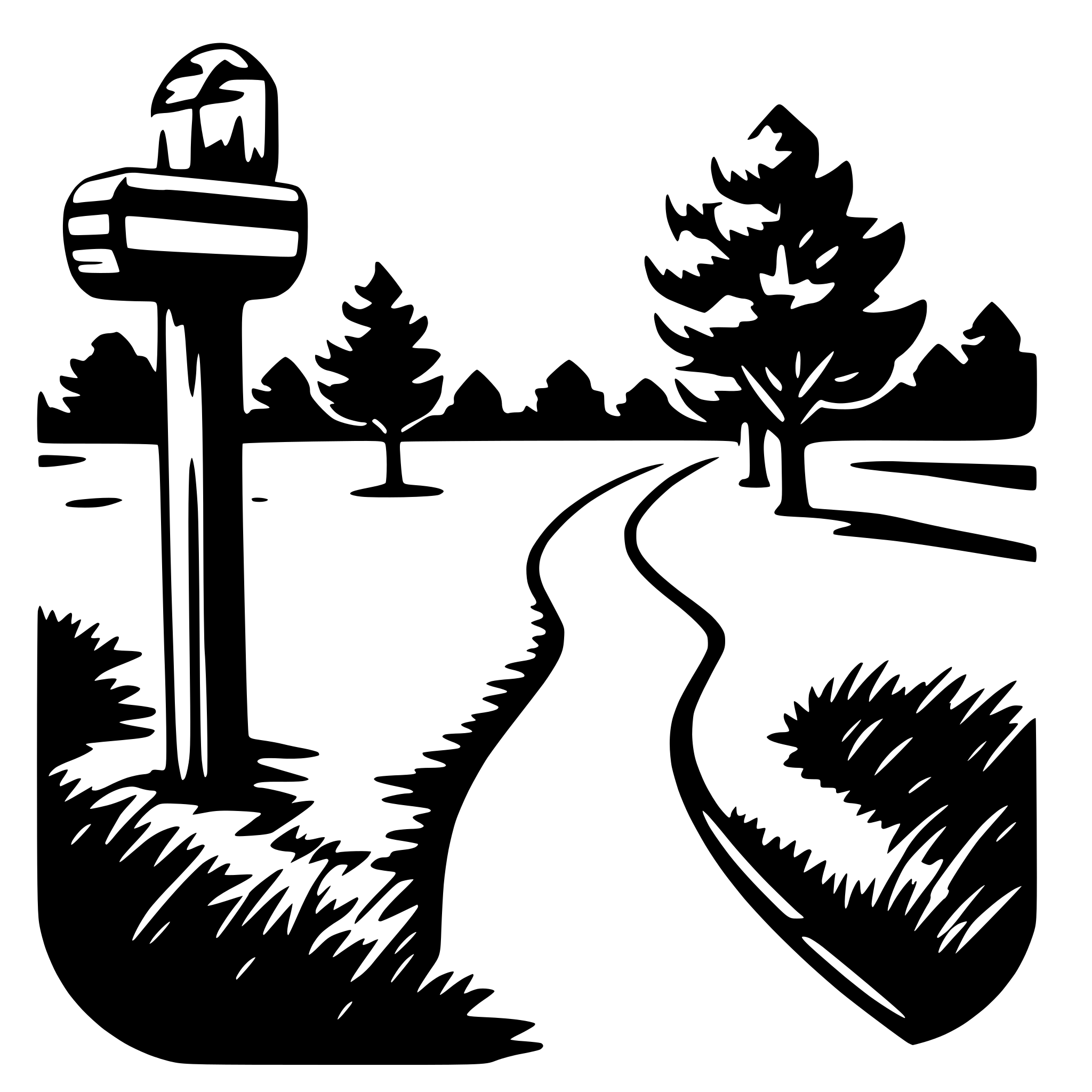 AI-generated SVG of a nature trail