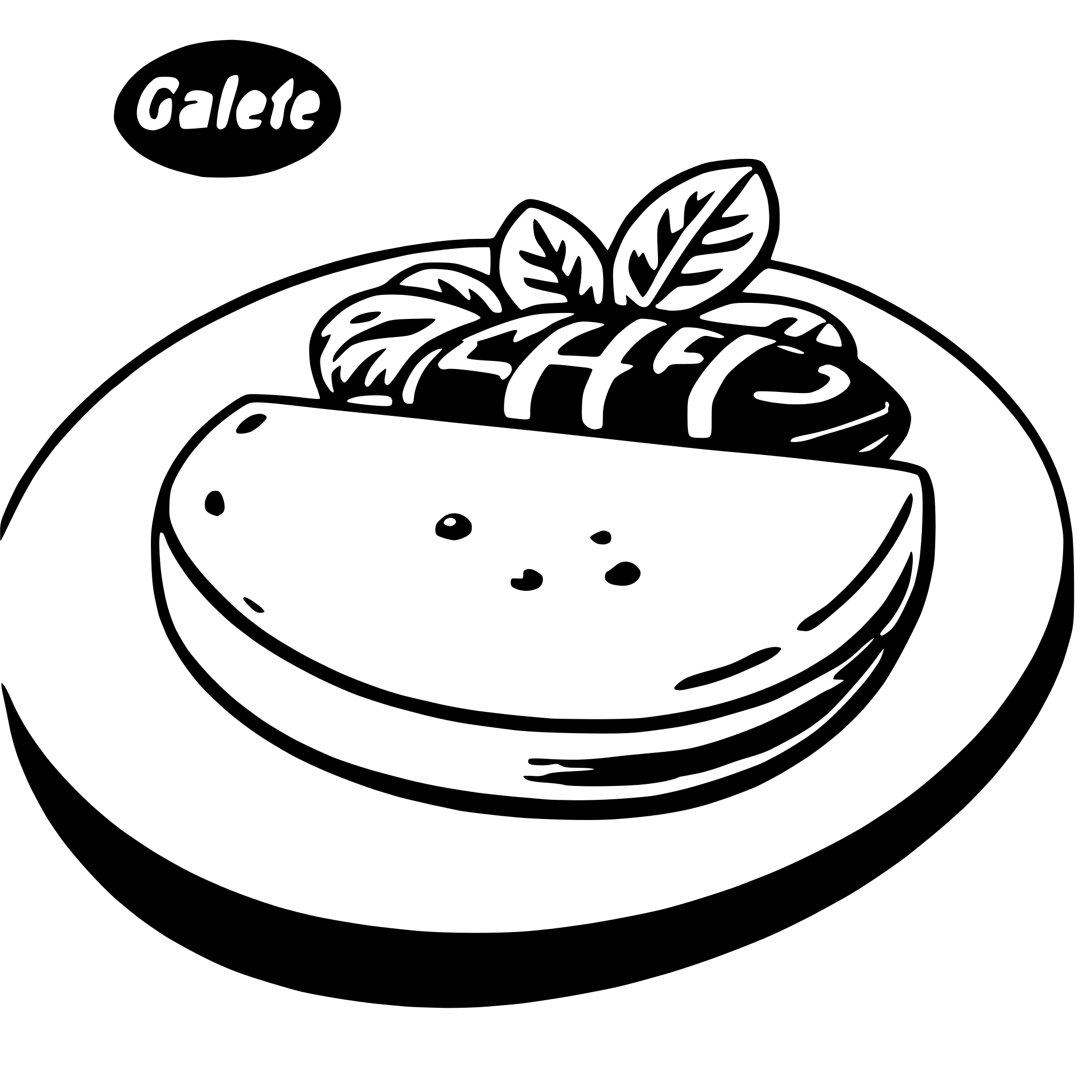 AI-generated SVG of a omelette