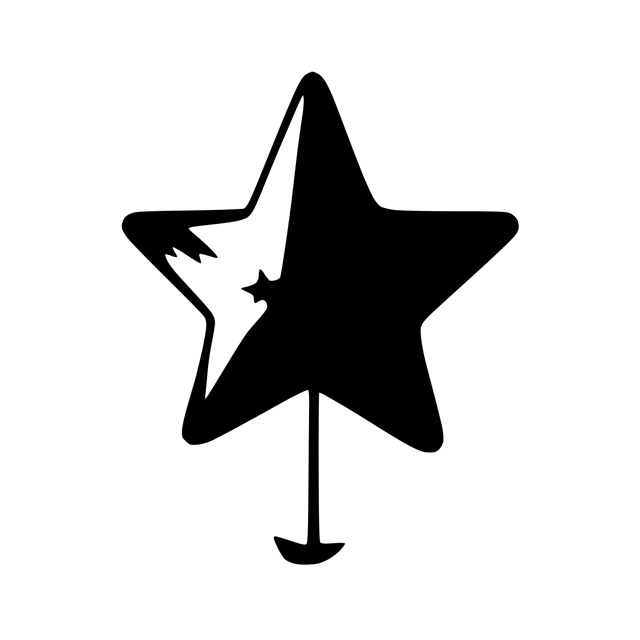 AI-generated SVG of a star