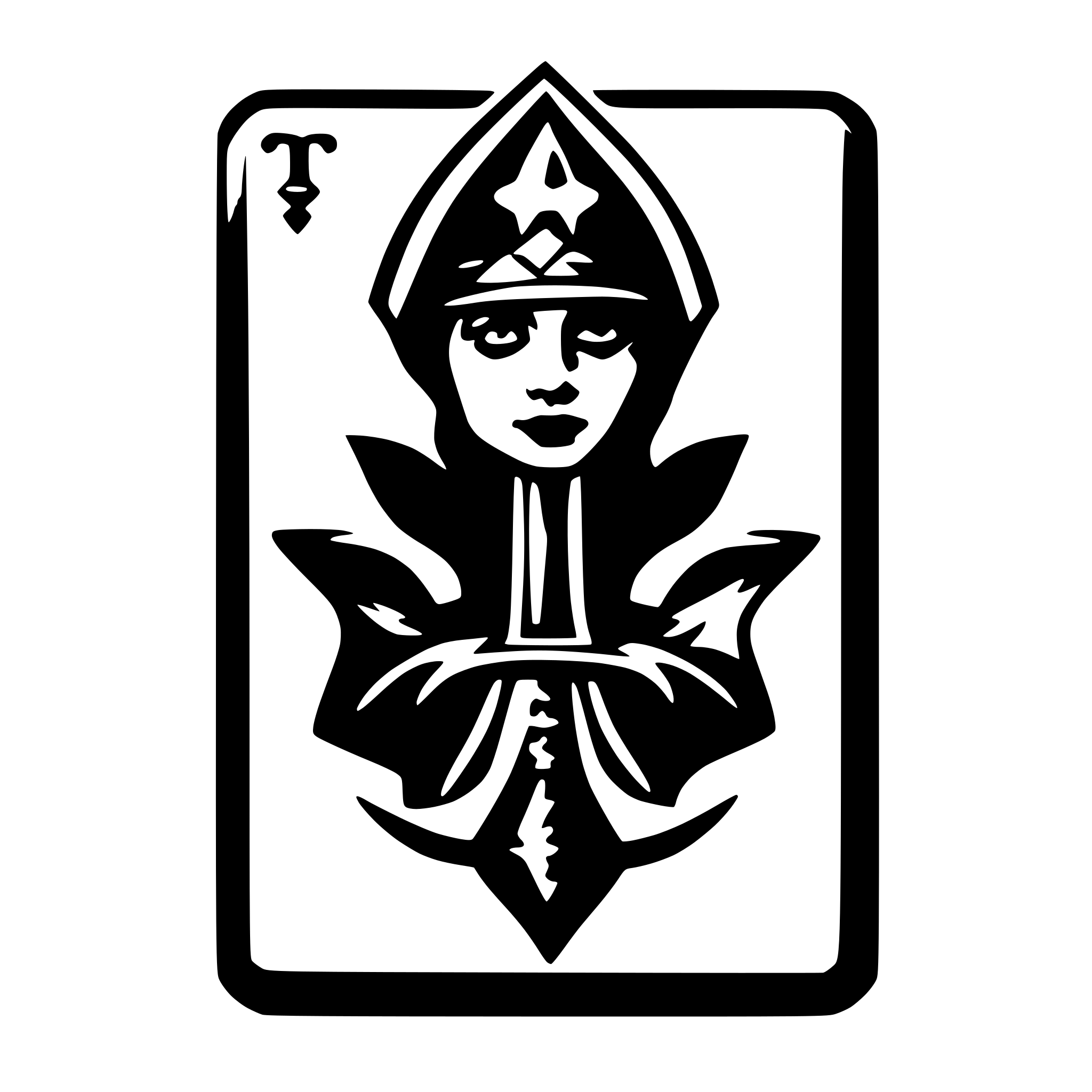 AI-generated SVG of a Tarot card