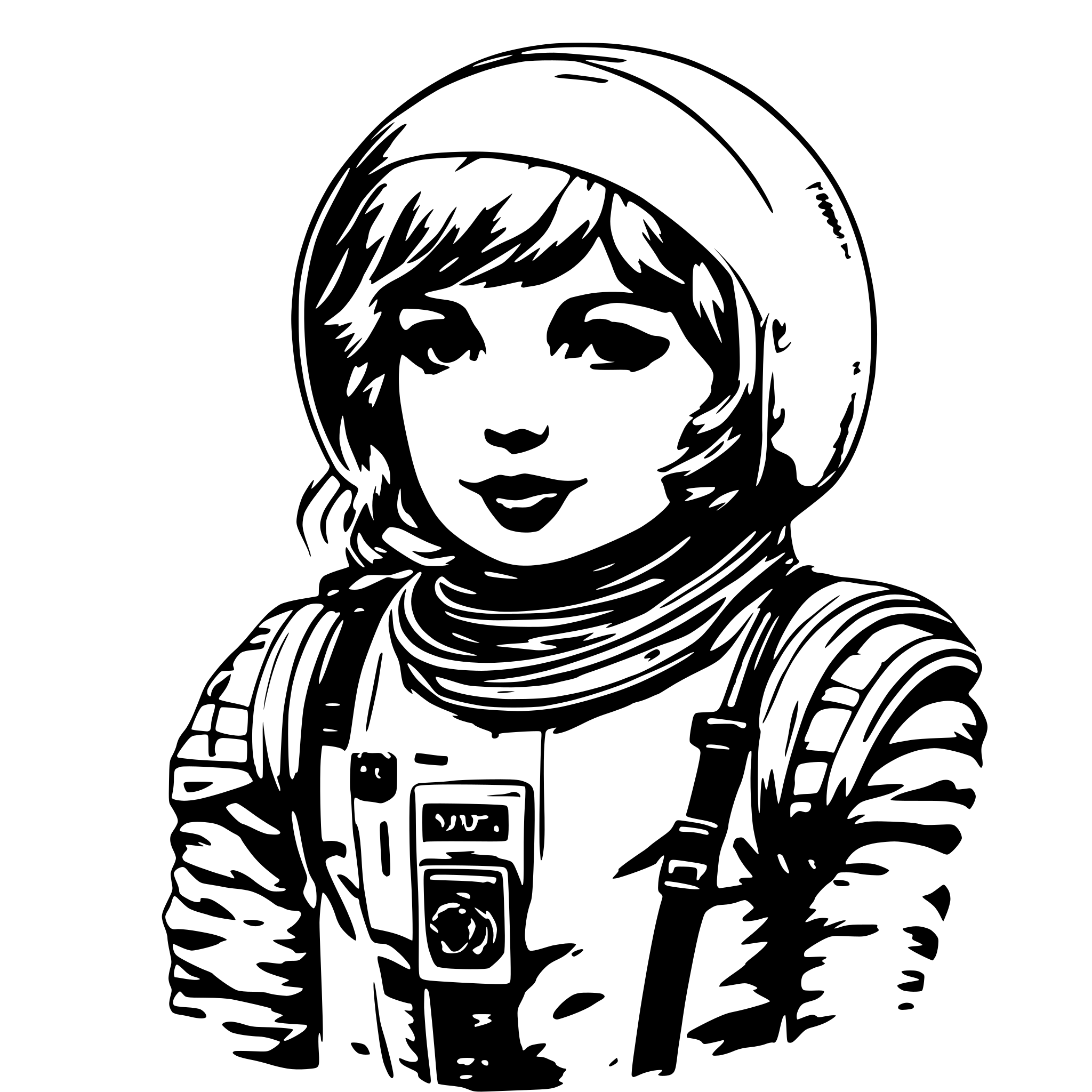 AI-generated SVG of 'Tayor Swift space suit'