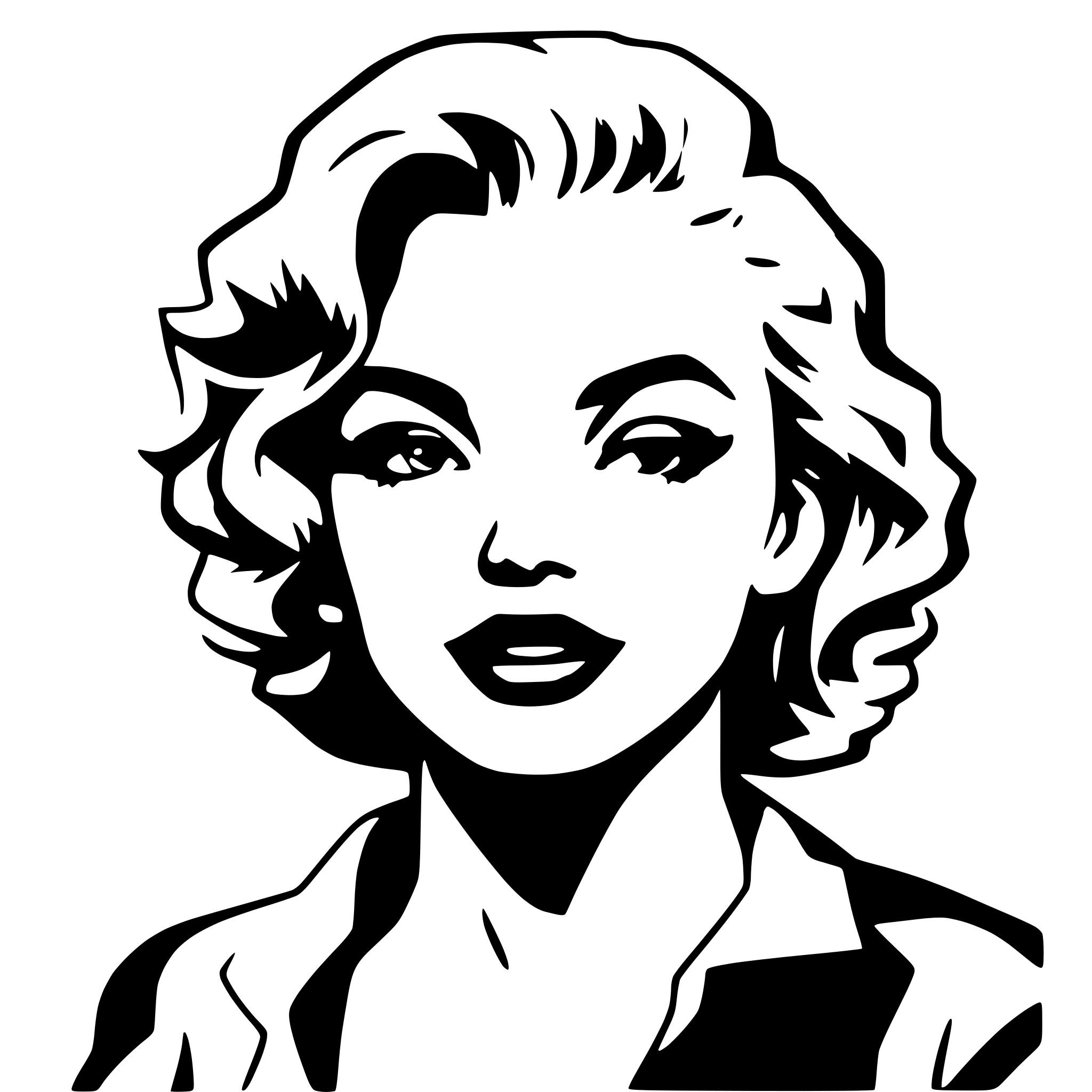 AI-generated SVG of a Marilyn Monroe