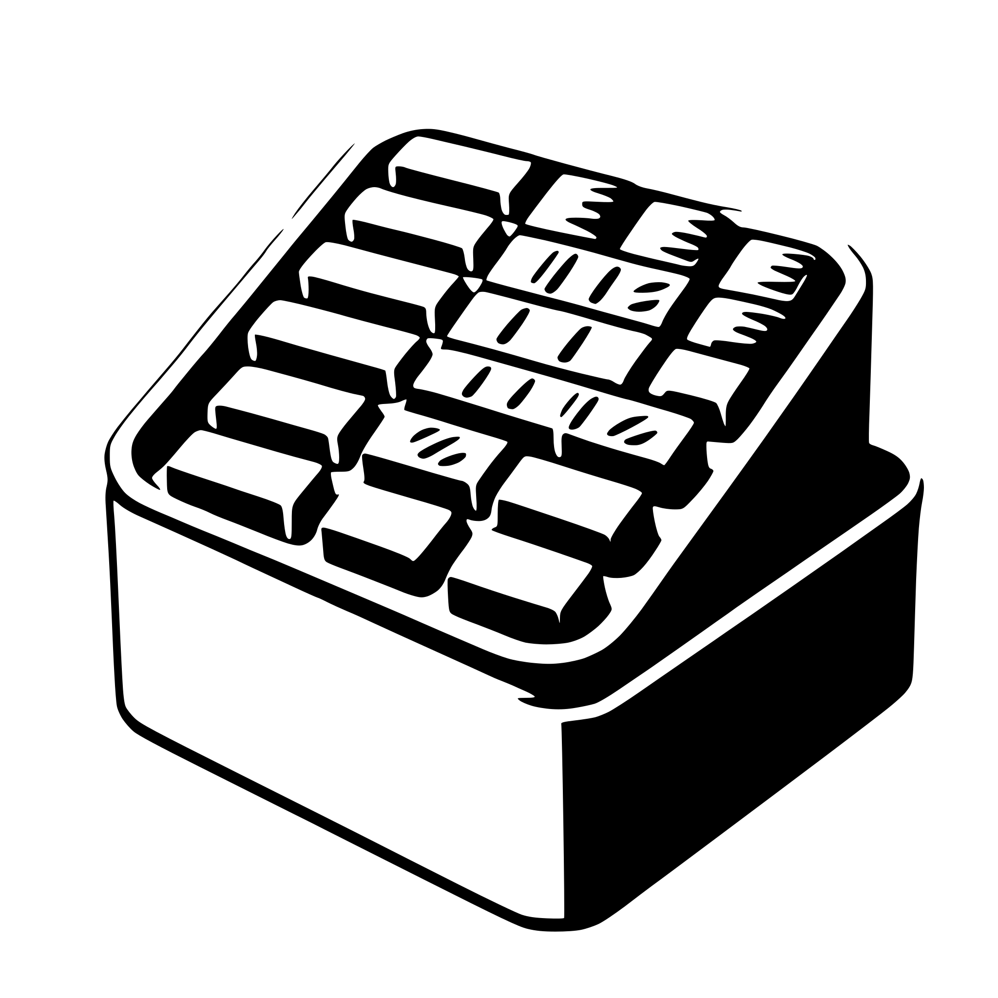 AI-generated SVG of a chocolate box