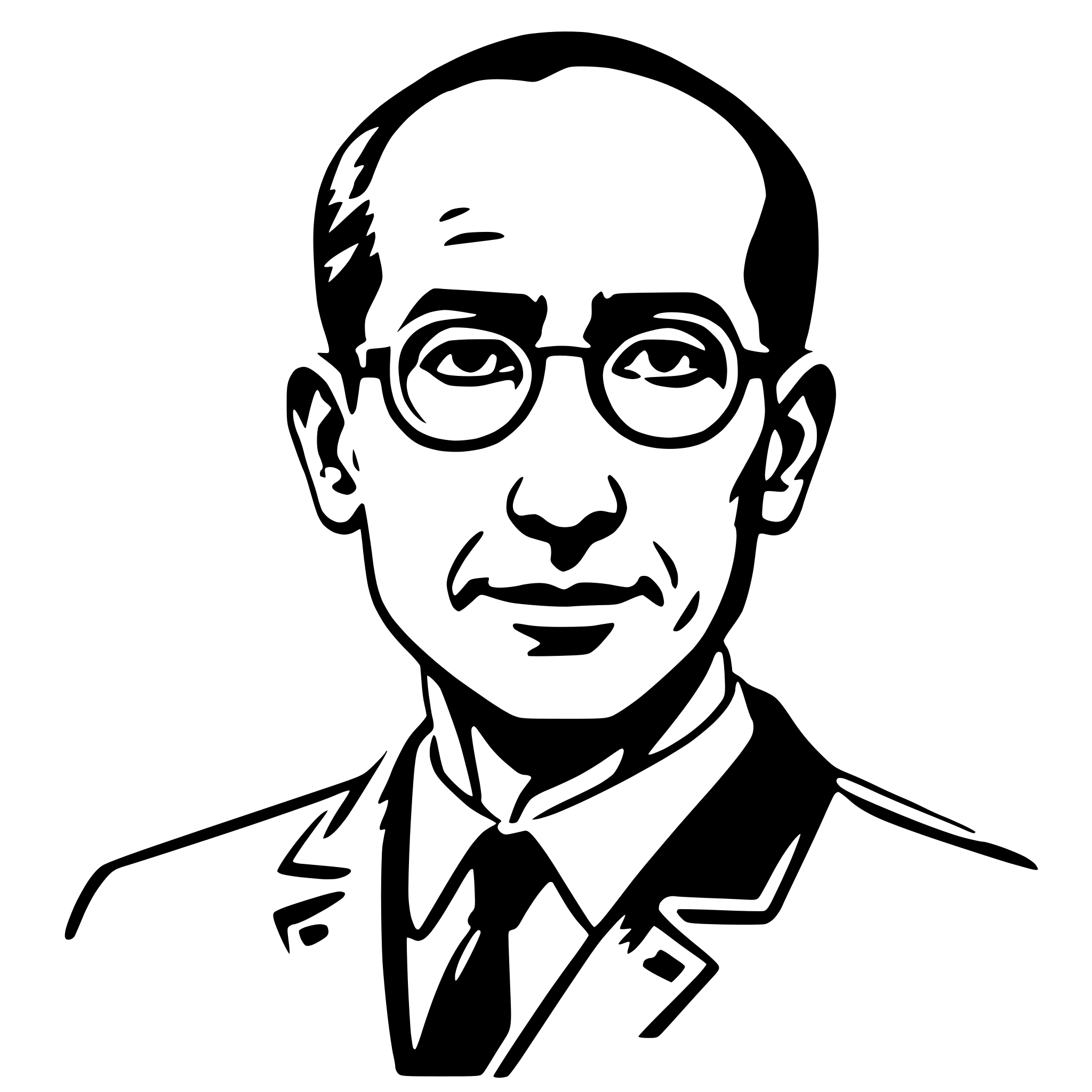 AI-generated SVG of a jonas salk