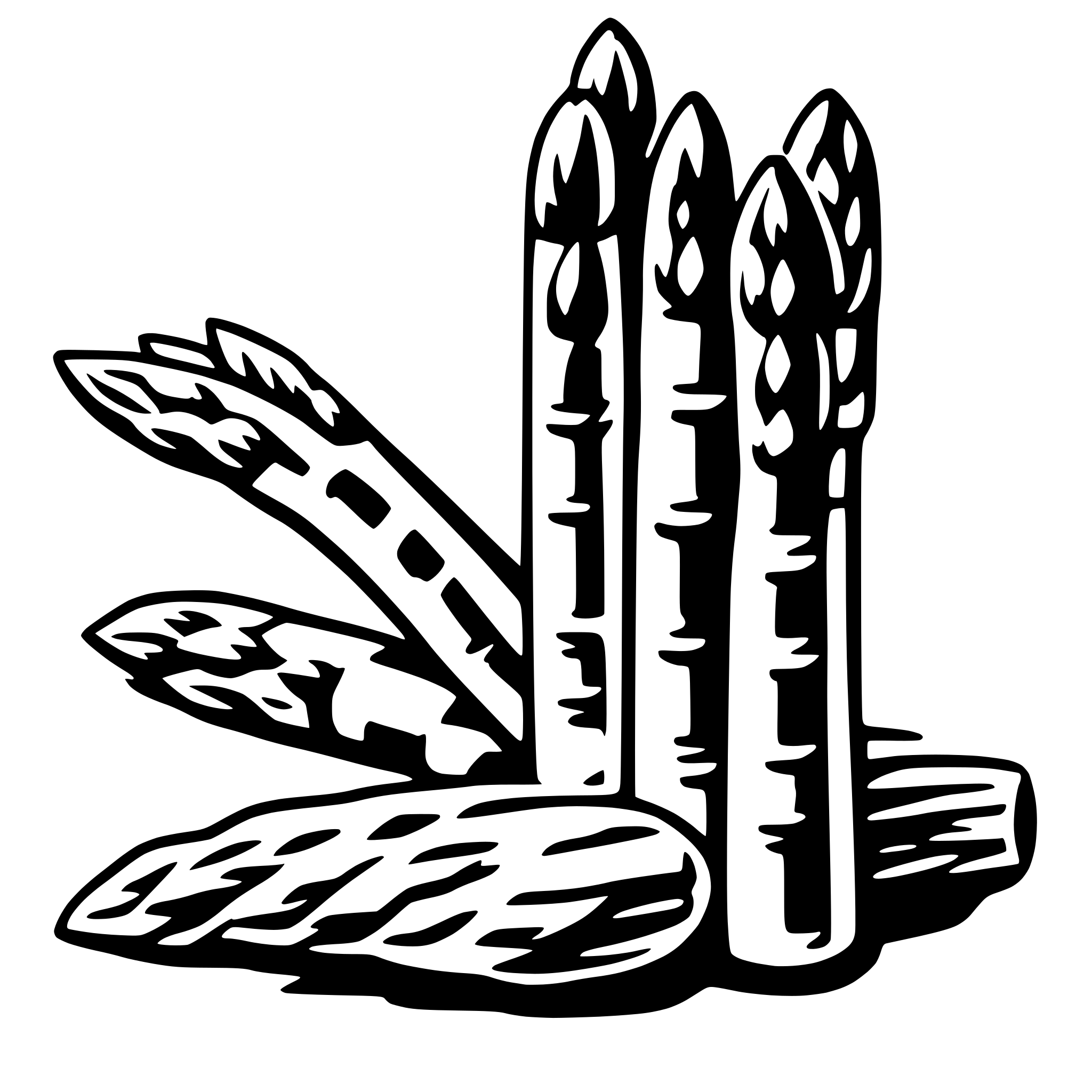 AI-generated SVG of 'asparagus'