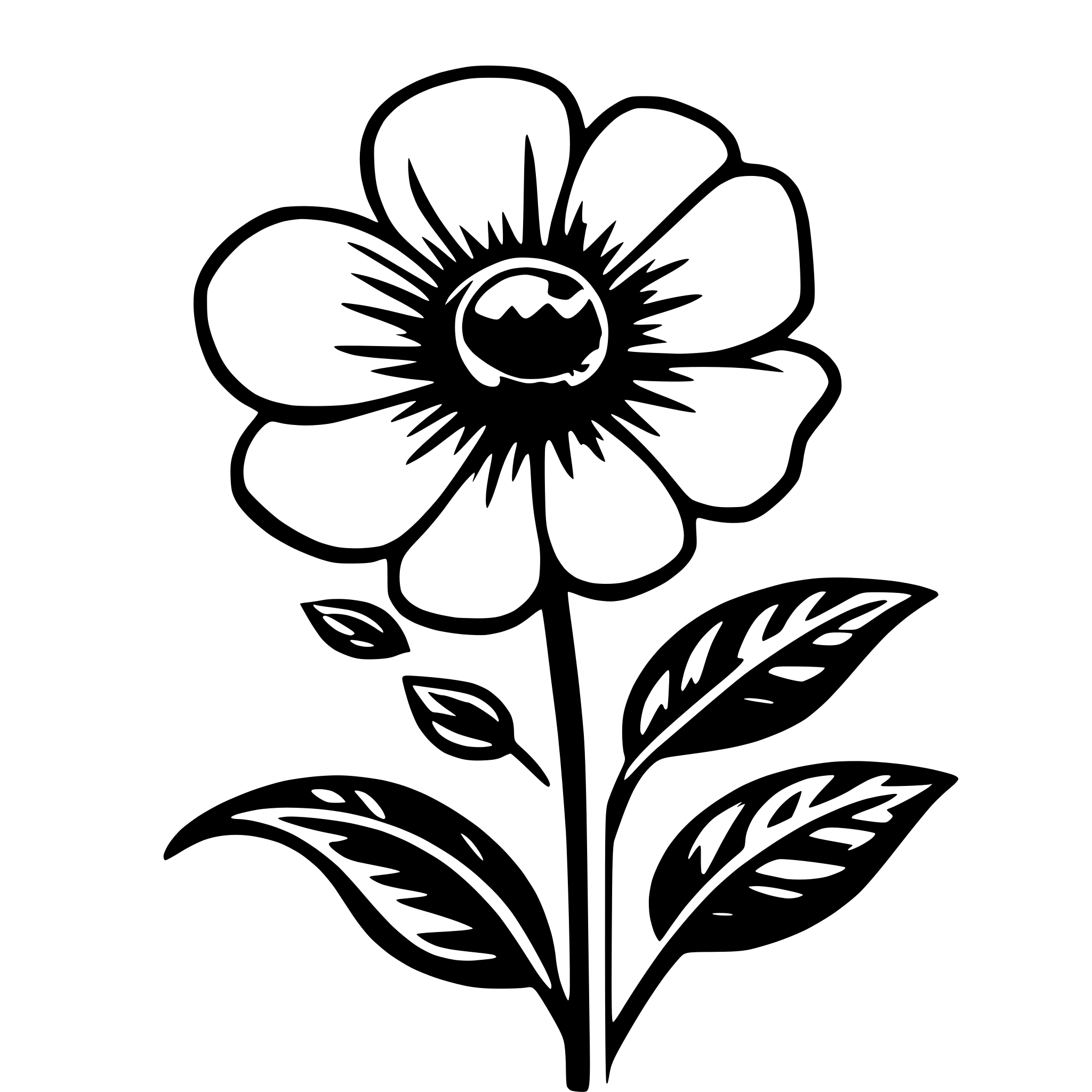 AI-generated SVG of a flower