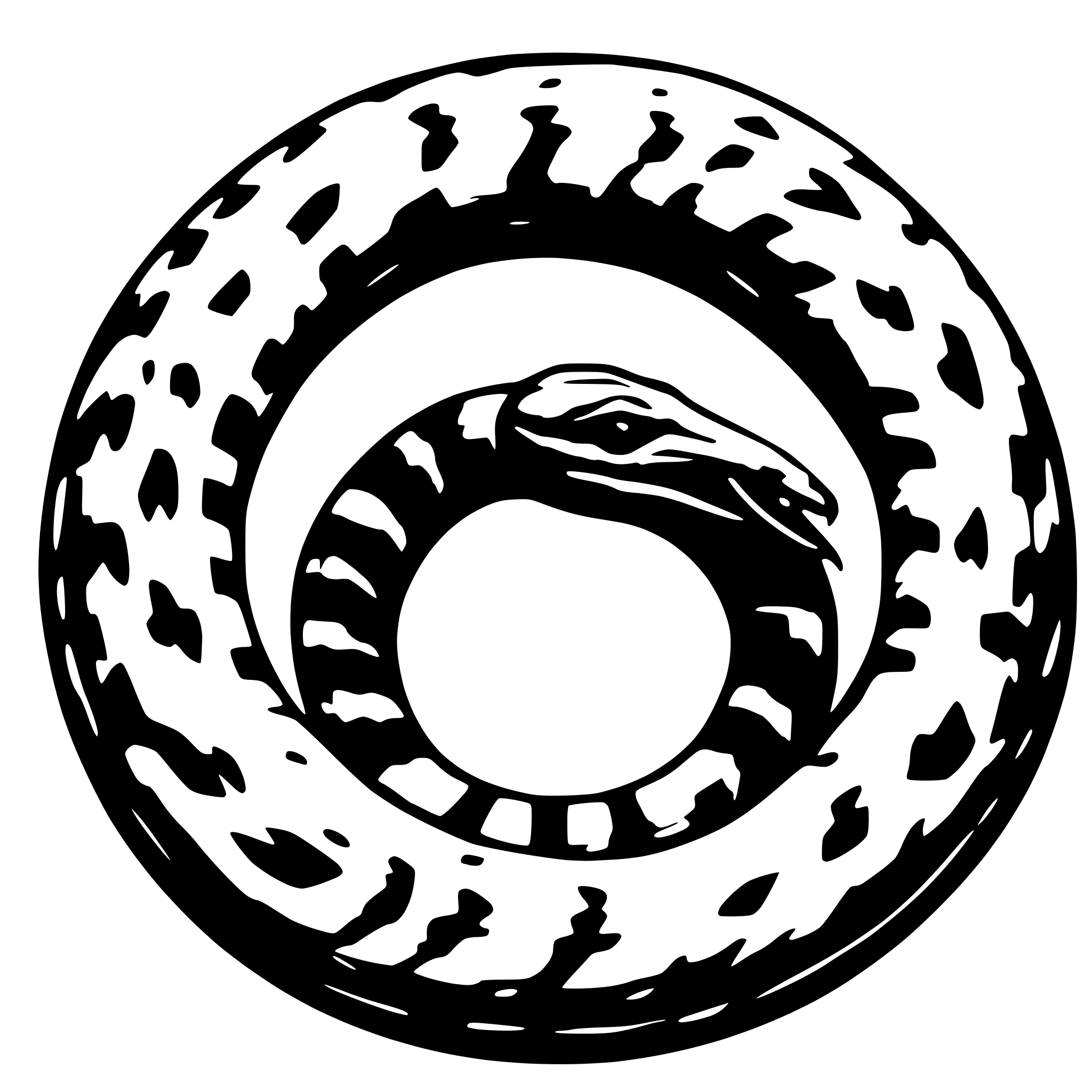 AI-generated SVG of a ouroboros with top view