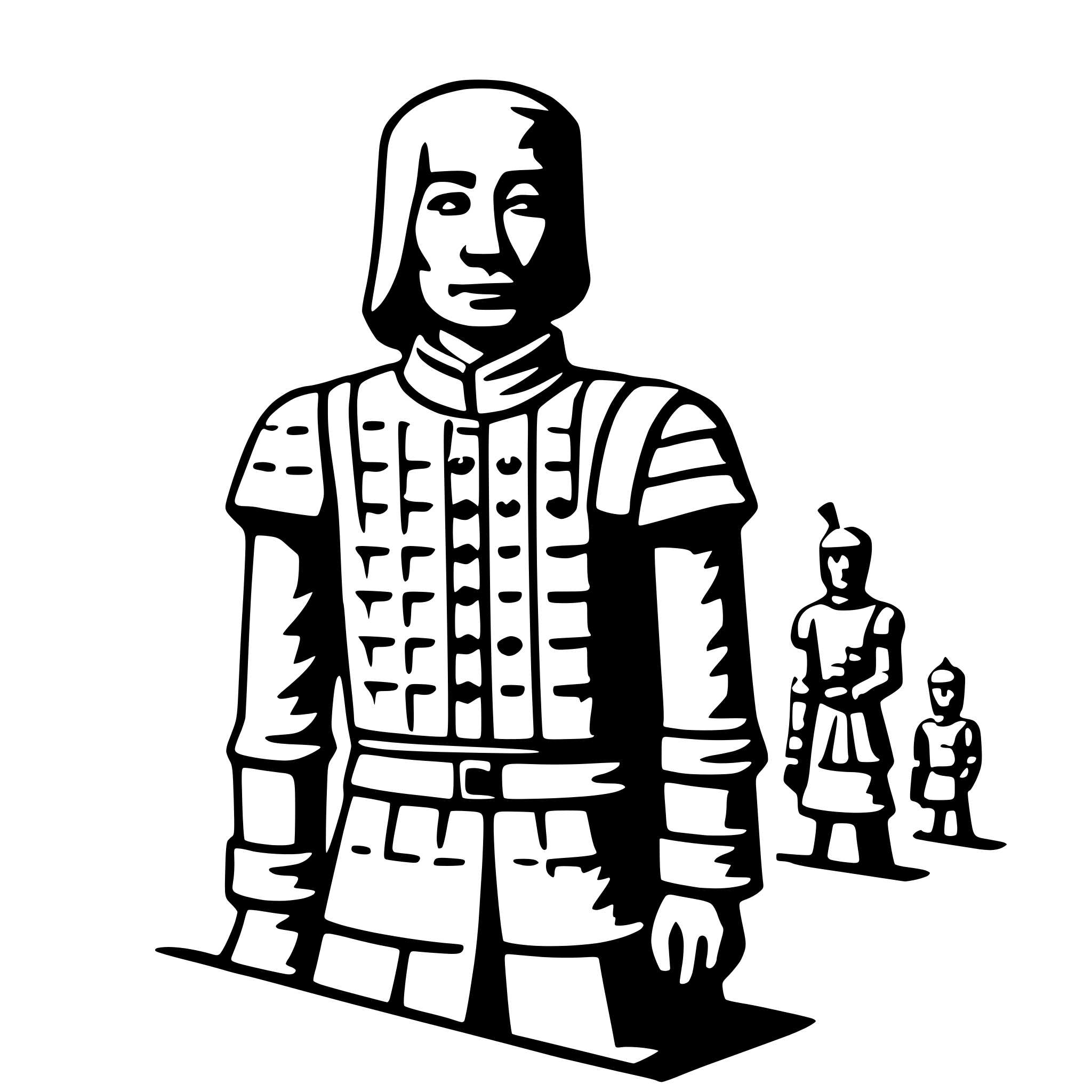 AI-generated SVG of 'terracotta army'