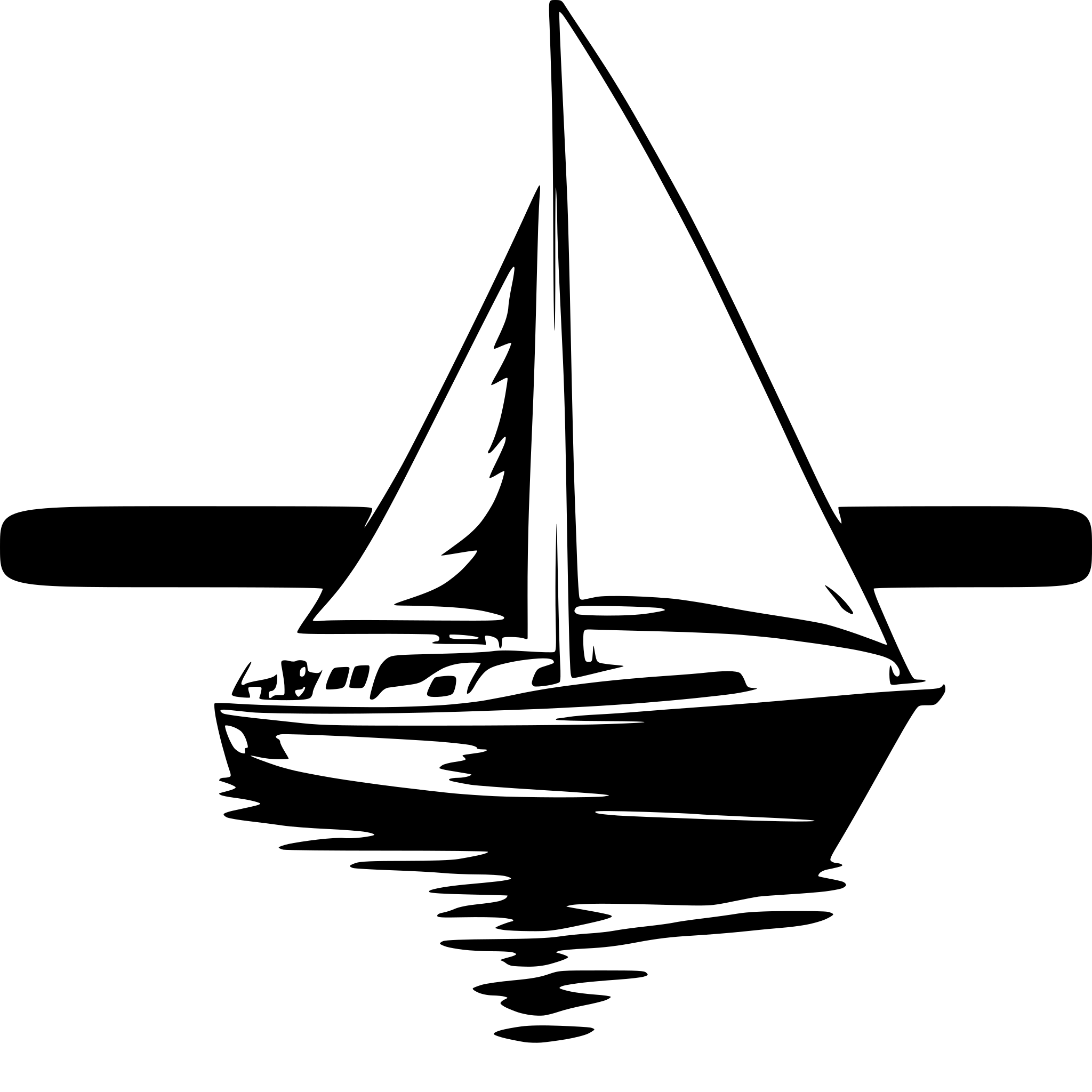 AI-generated SVG of 'sailing boats, sails down'