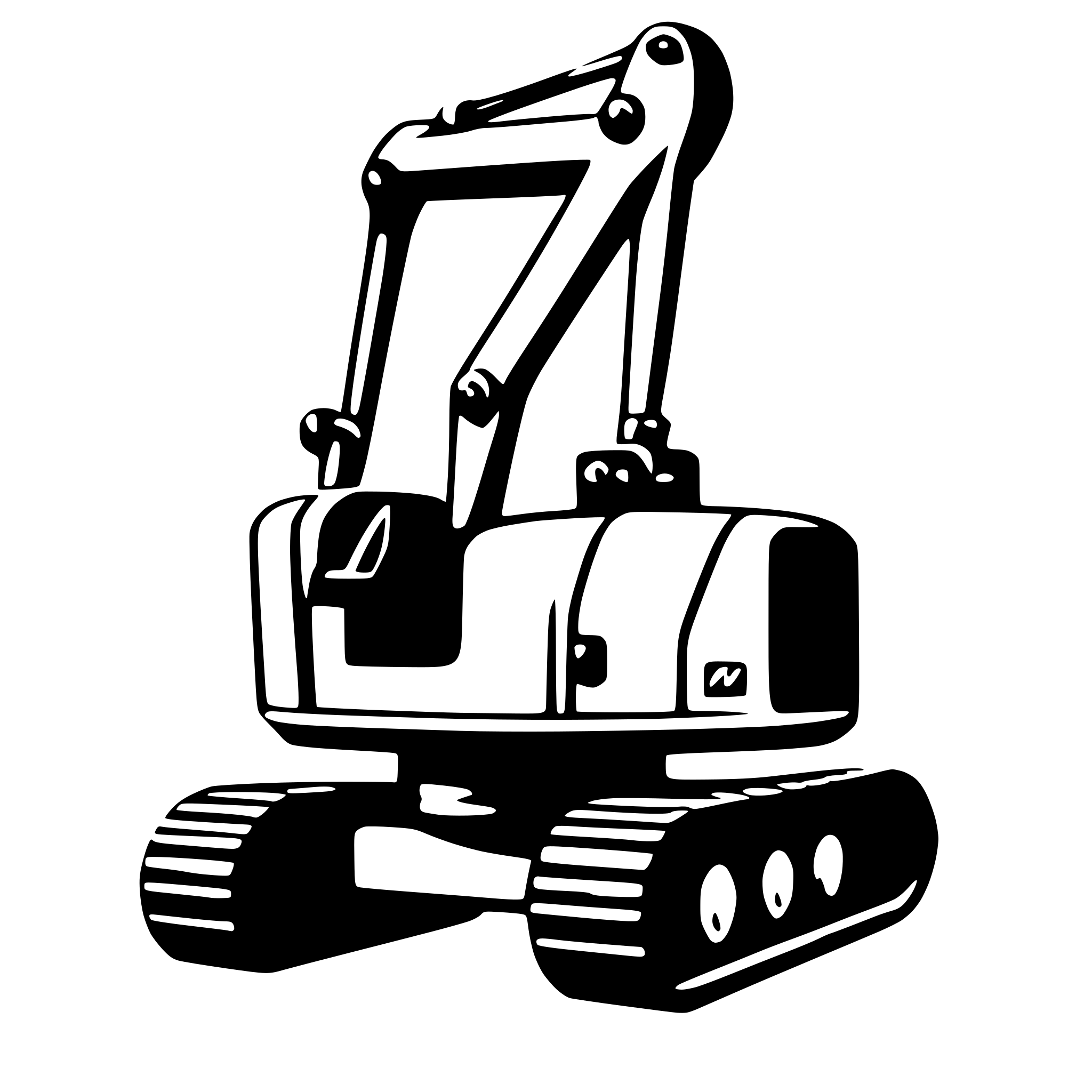 AI-generated SVG of 'excavator'