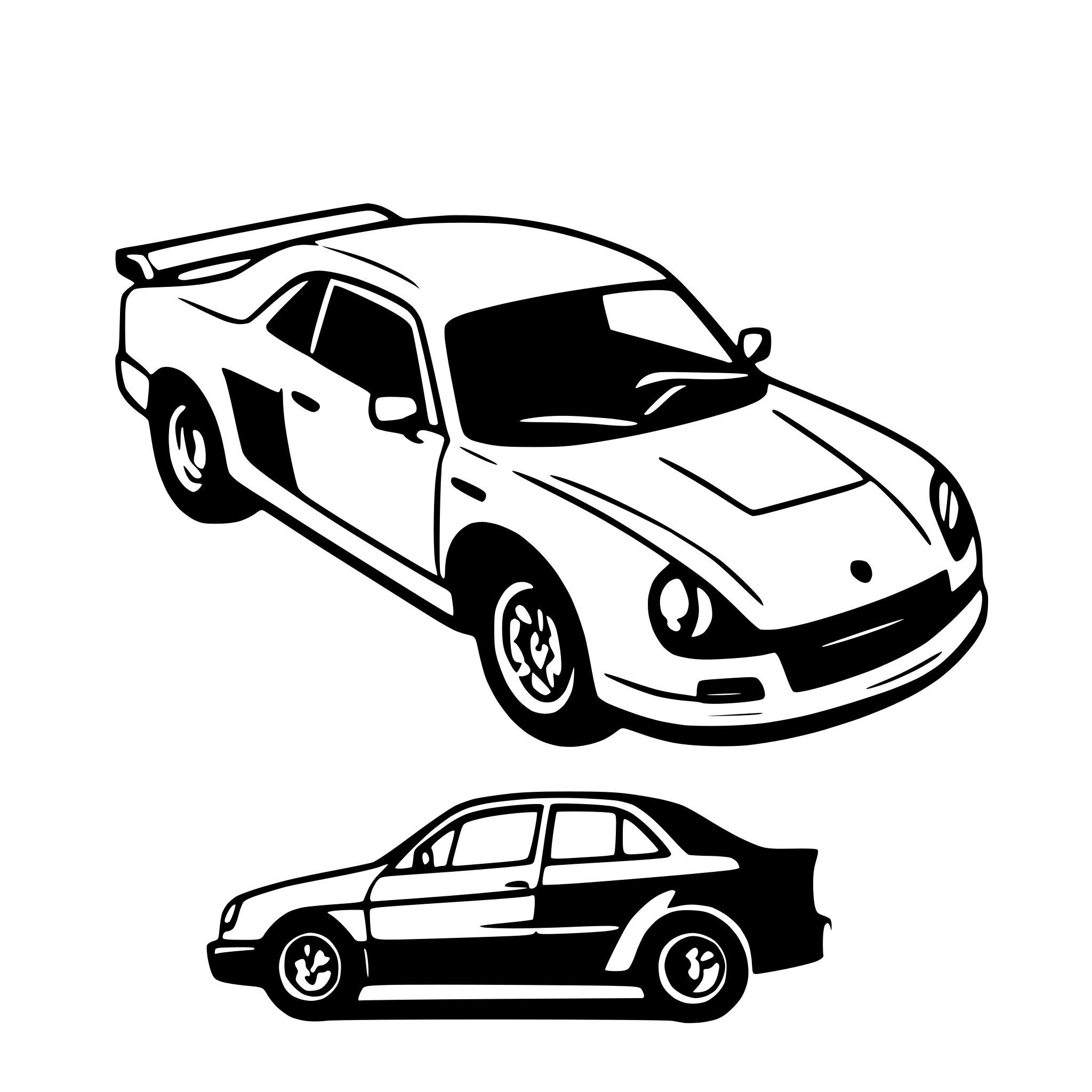 AI-generated SVG of 'tatra 87 front view'
