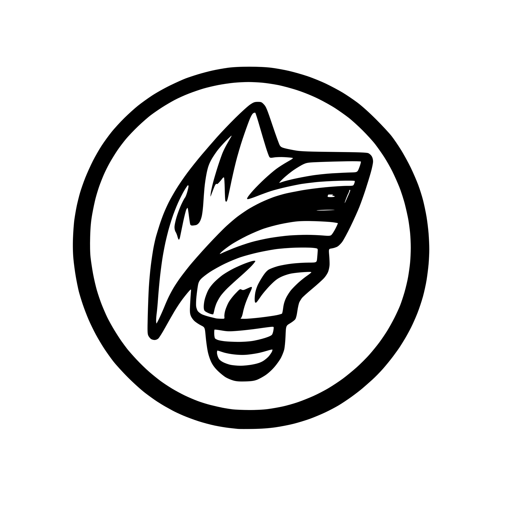 AI-generated SVG of a tornado logo cool blue
