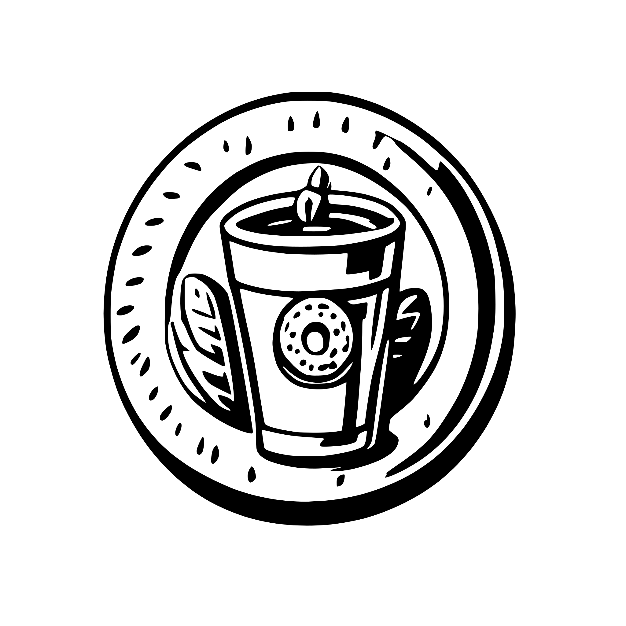 AI-generated SVG of a donut and beer
