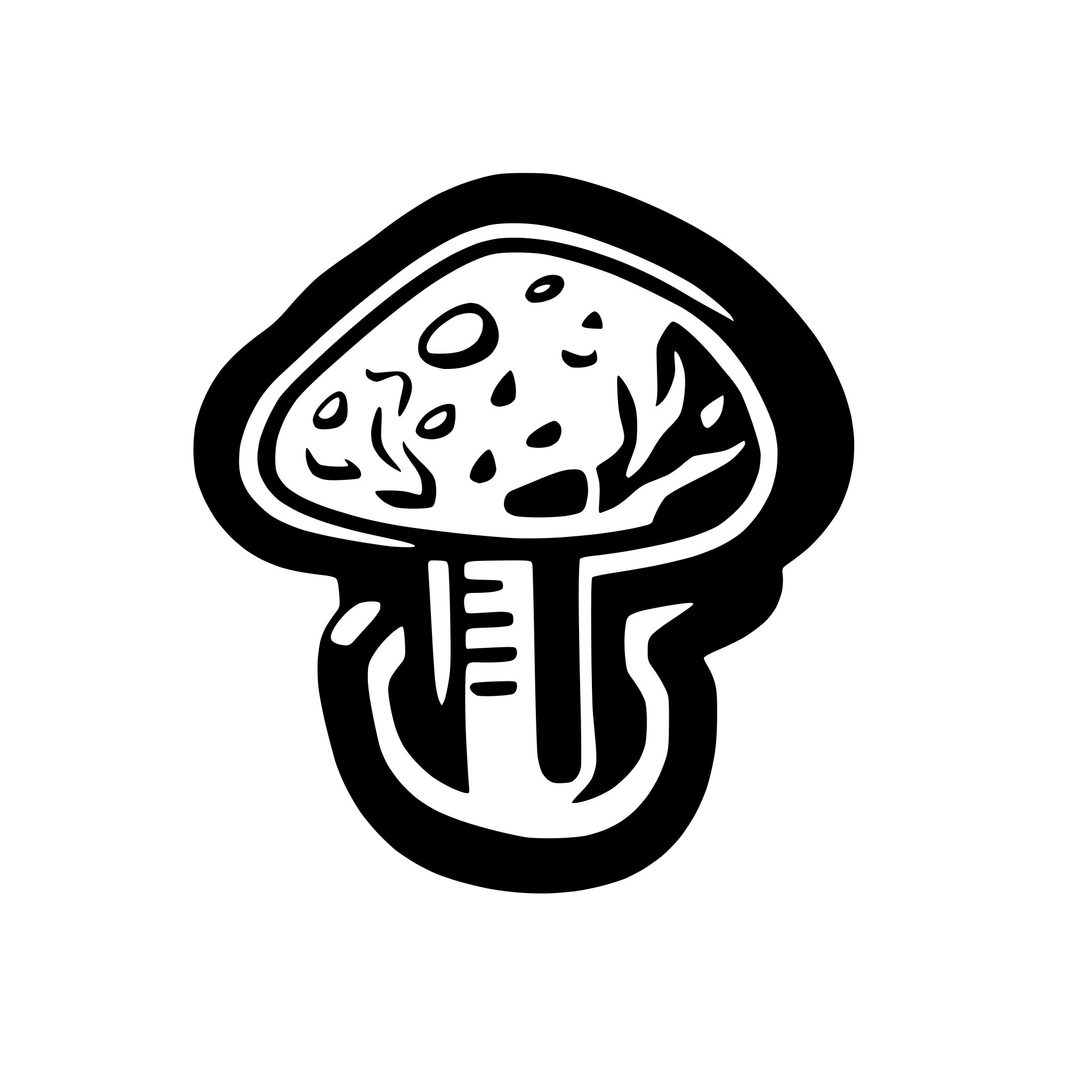 AI-generated SVG of a mushroom telekom